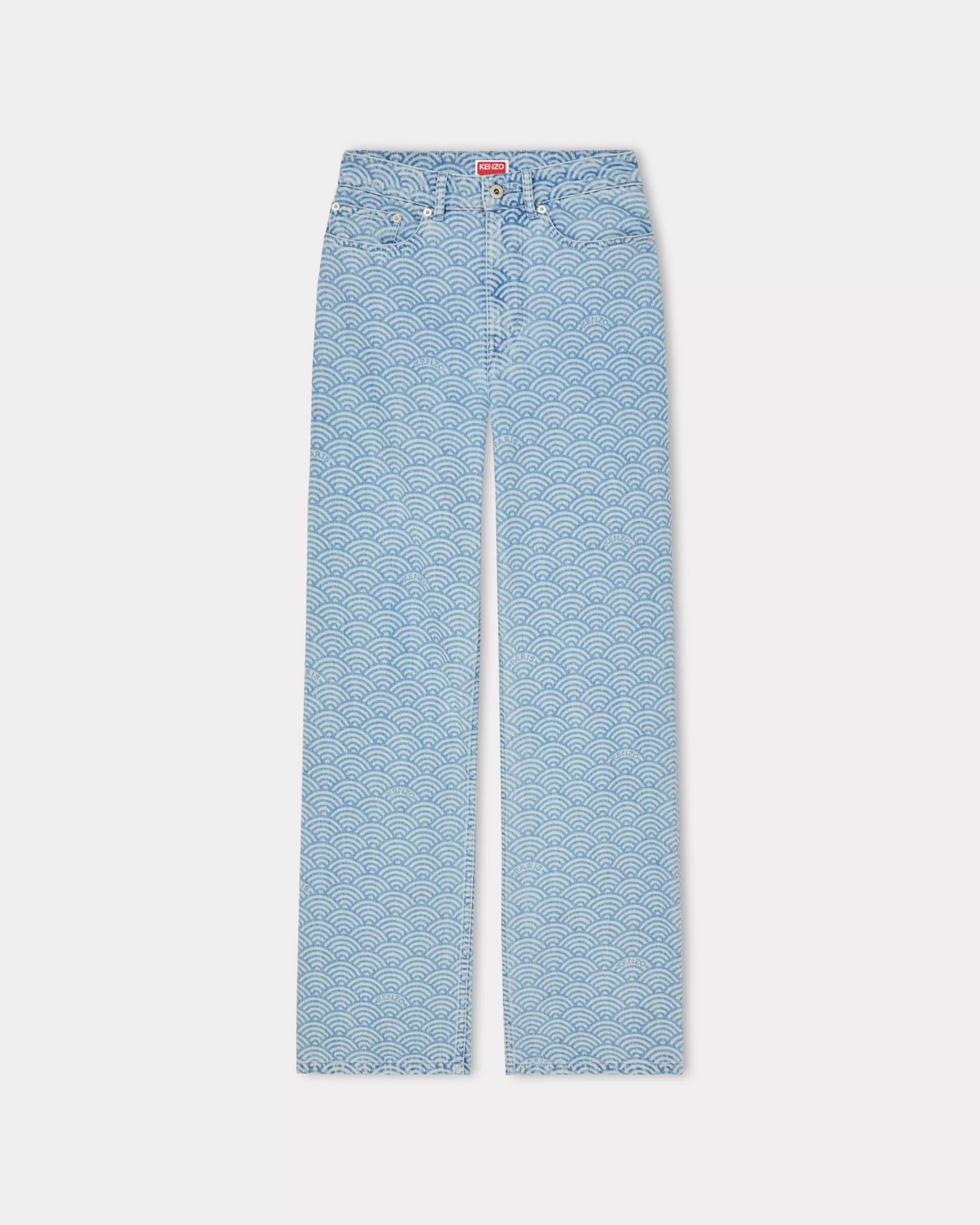 Denim | Neue>KENZO AYAME Jeans mit weiter Passform Stone Bleached Blue Denim