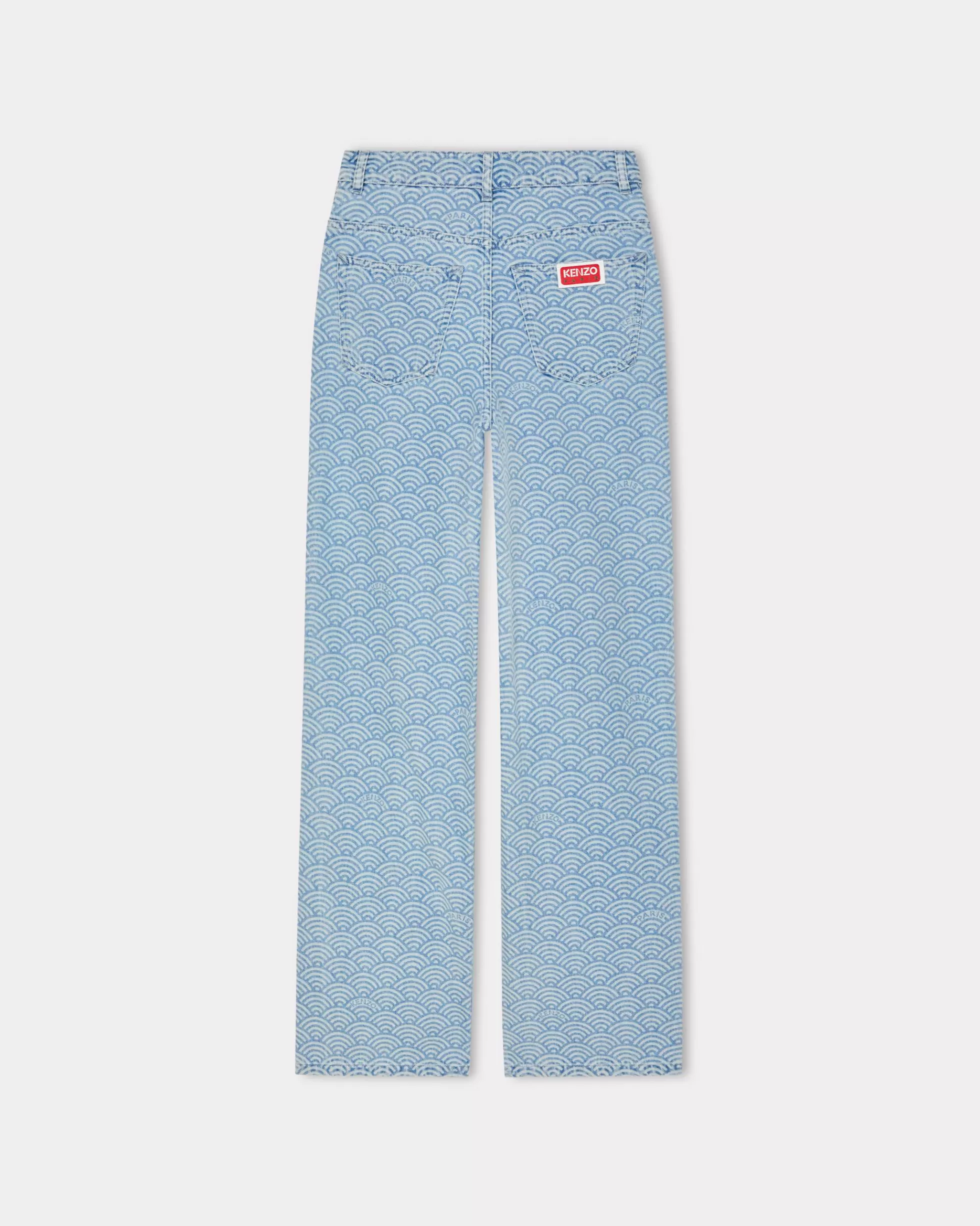 Denim | Neue>KENZO AYAME Jeans mit weiter Passform Stone Bleached Blue Denim