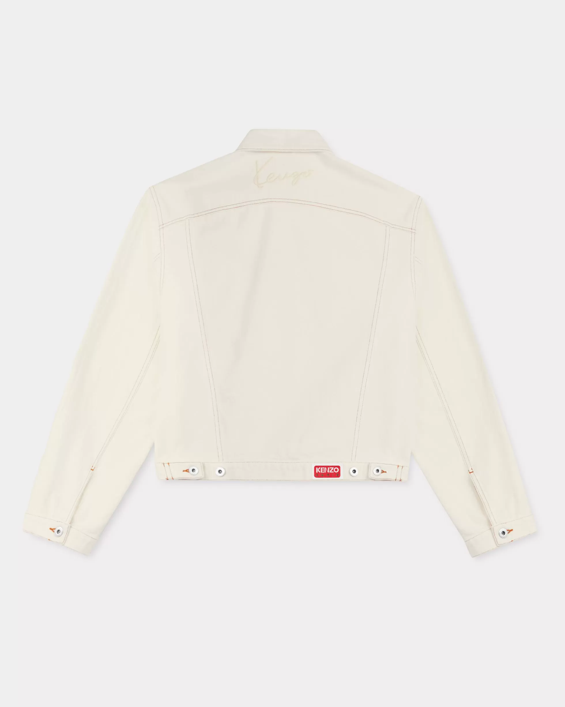 Jacken und Mäntel | Neue>KENZO „ Creations“ Trucker-Jeansjacke Stone Bleached White Denim