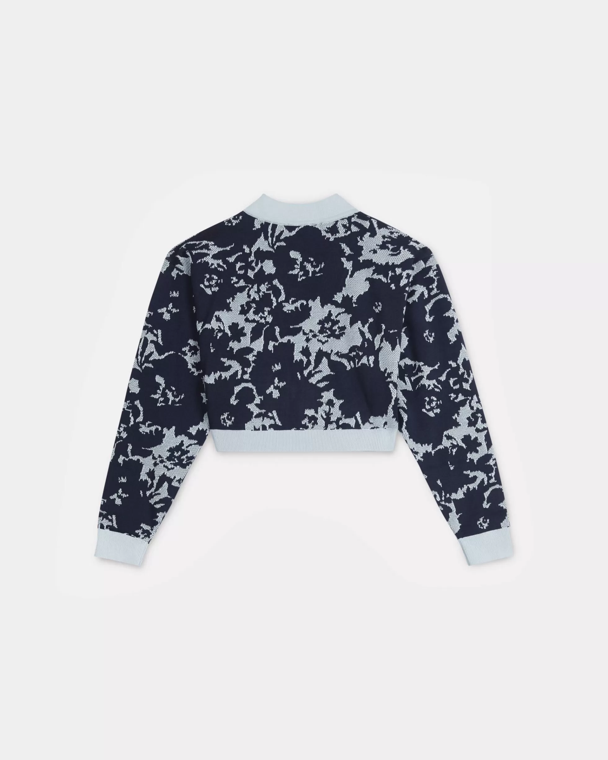 Neue | Pullover>KENZO „ Flower Camo“-Cardigan in gekürzter Passform Midnight Blue