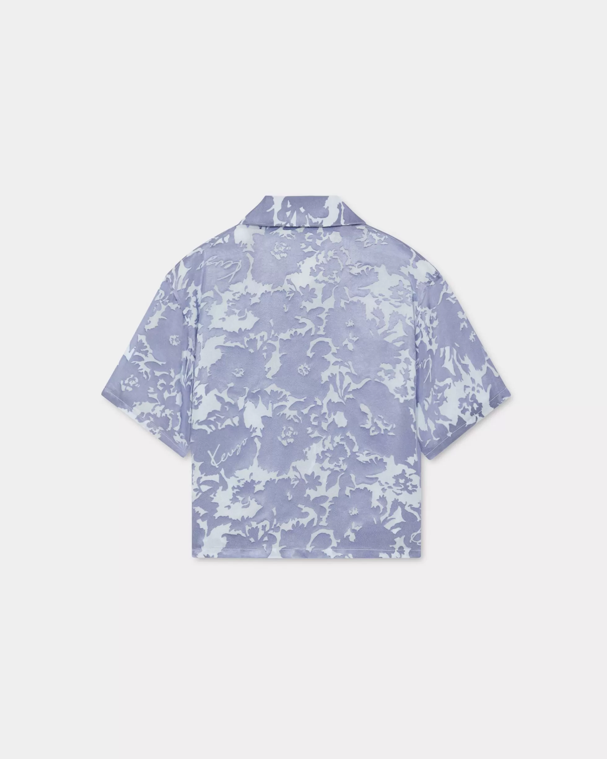 Hemd und Tops | Neue>KENZO „ Flower Camo“-Hawaiihemd Blue