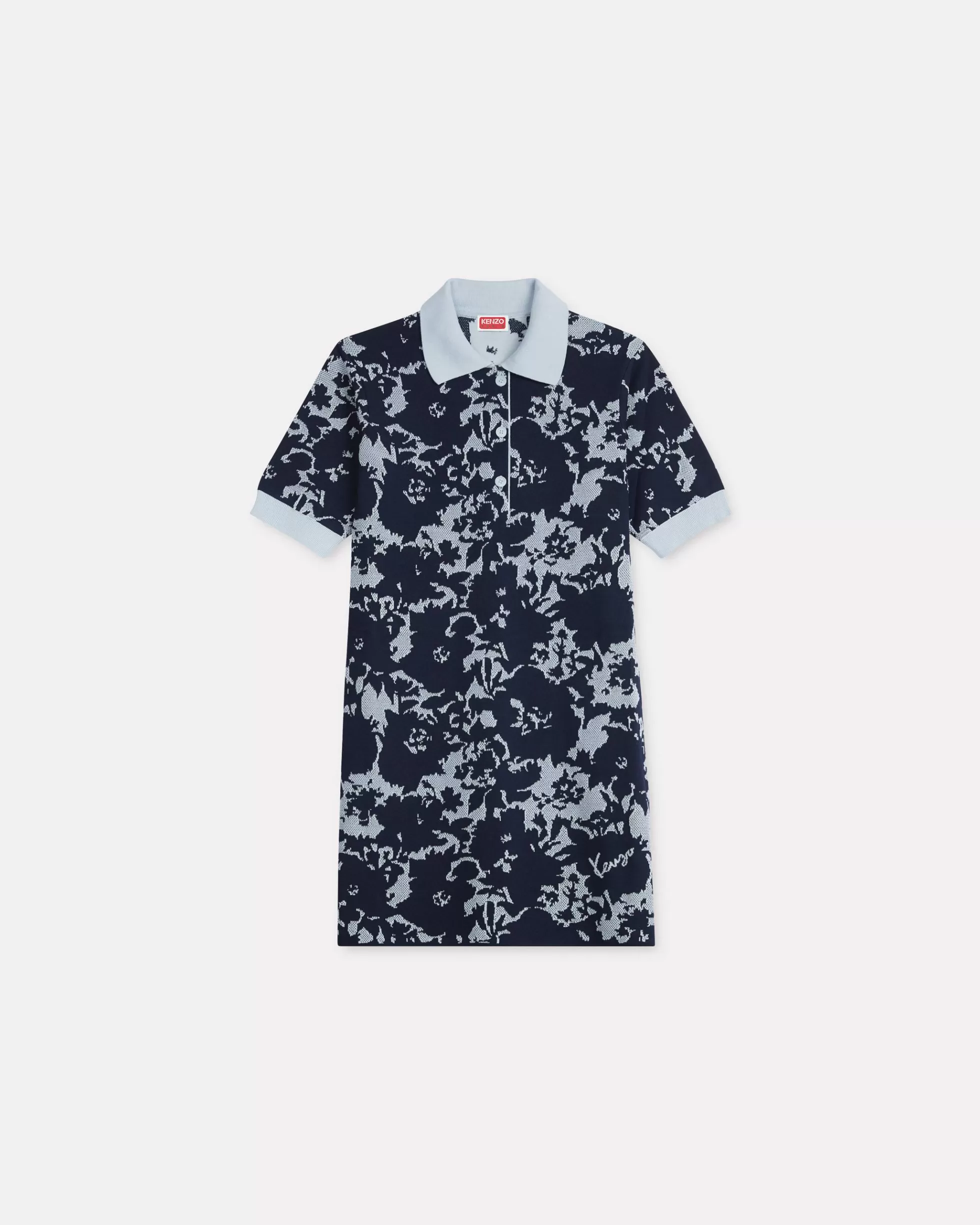 Kleider und Röcke | Neue>KENZO „ Flower Camo“-Kleid Midnight Blue