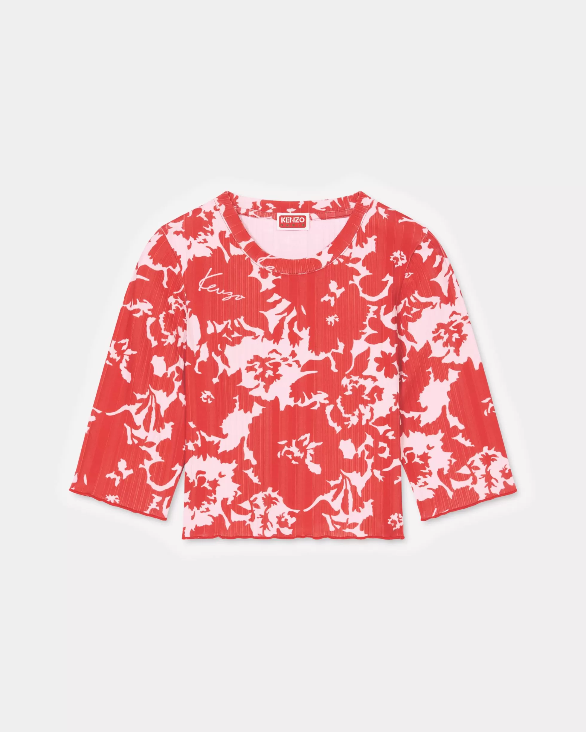 Hemd und Tops | Campaign Looks>KENZO „ Flower Camo“-Top in gekürzter Passform Medium Red