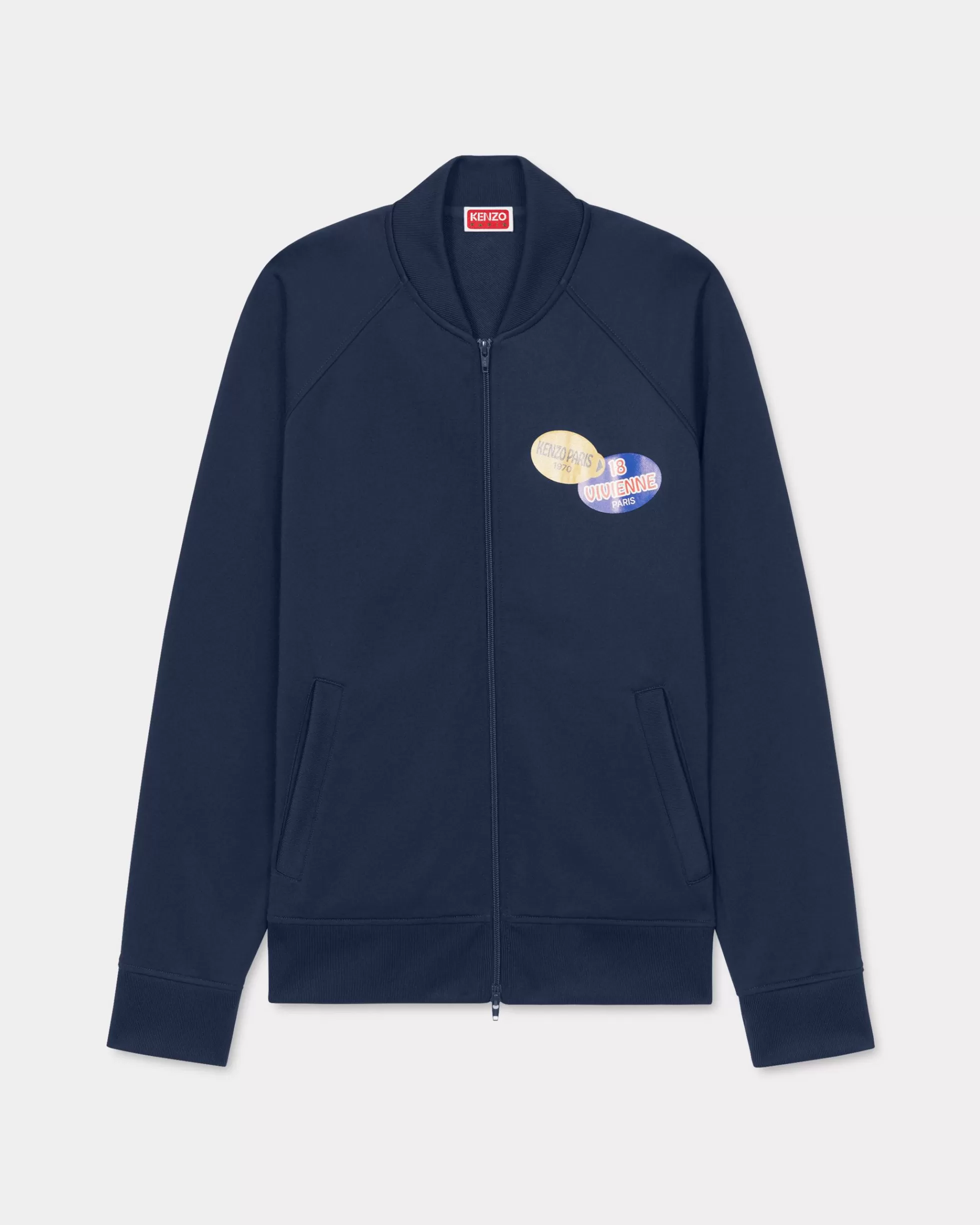 Sweatshirts und Hoodies | Jacken und Mäntel>KENZO „ Fruit Stickers“ Trainingsjacke Midnight Blue