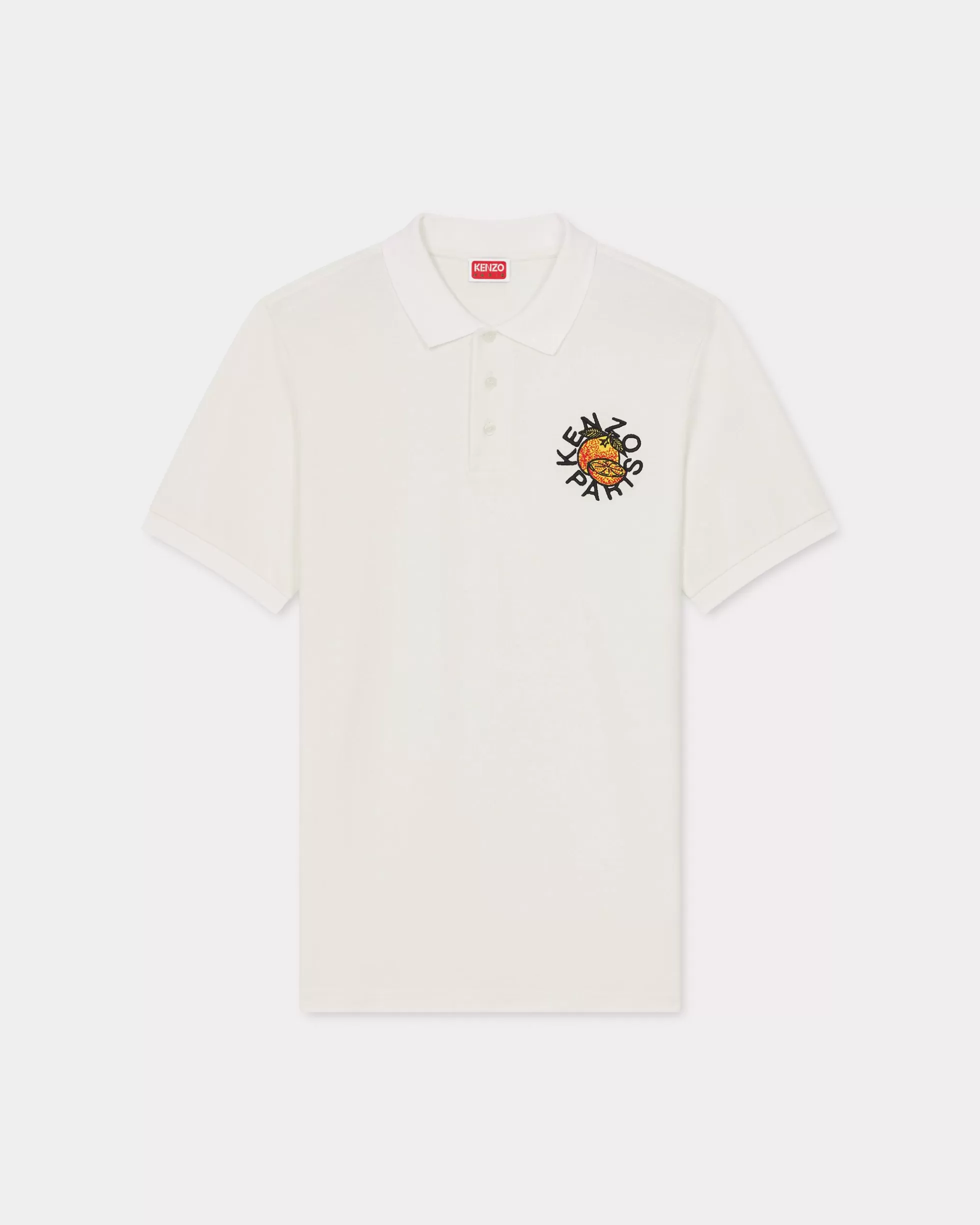 T-shirts und Polos | Neue>KENZO „ Orange“ schmales Polo Off White