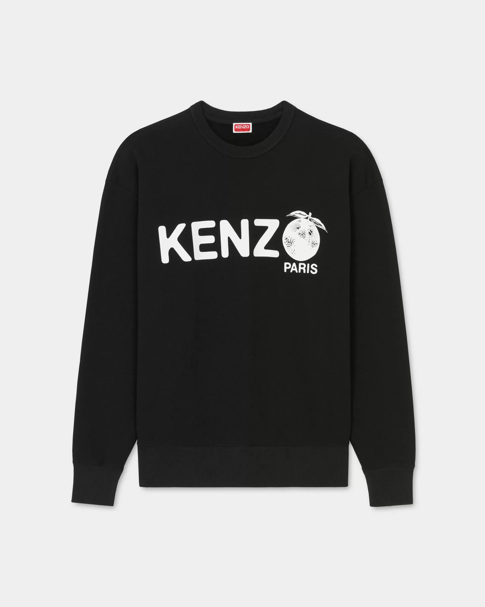 Sweatshirts und Hoodies | Neue>KENZO „ Orange" Sweatshirt in Übergröße Black