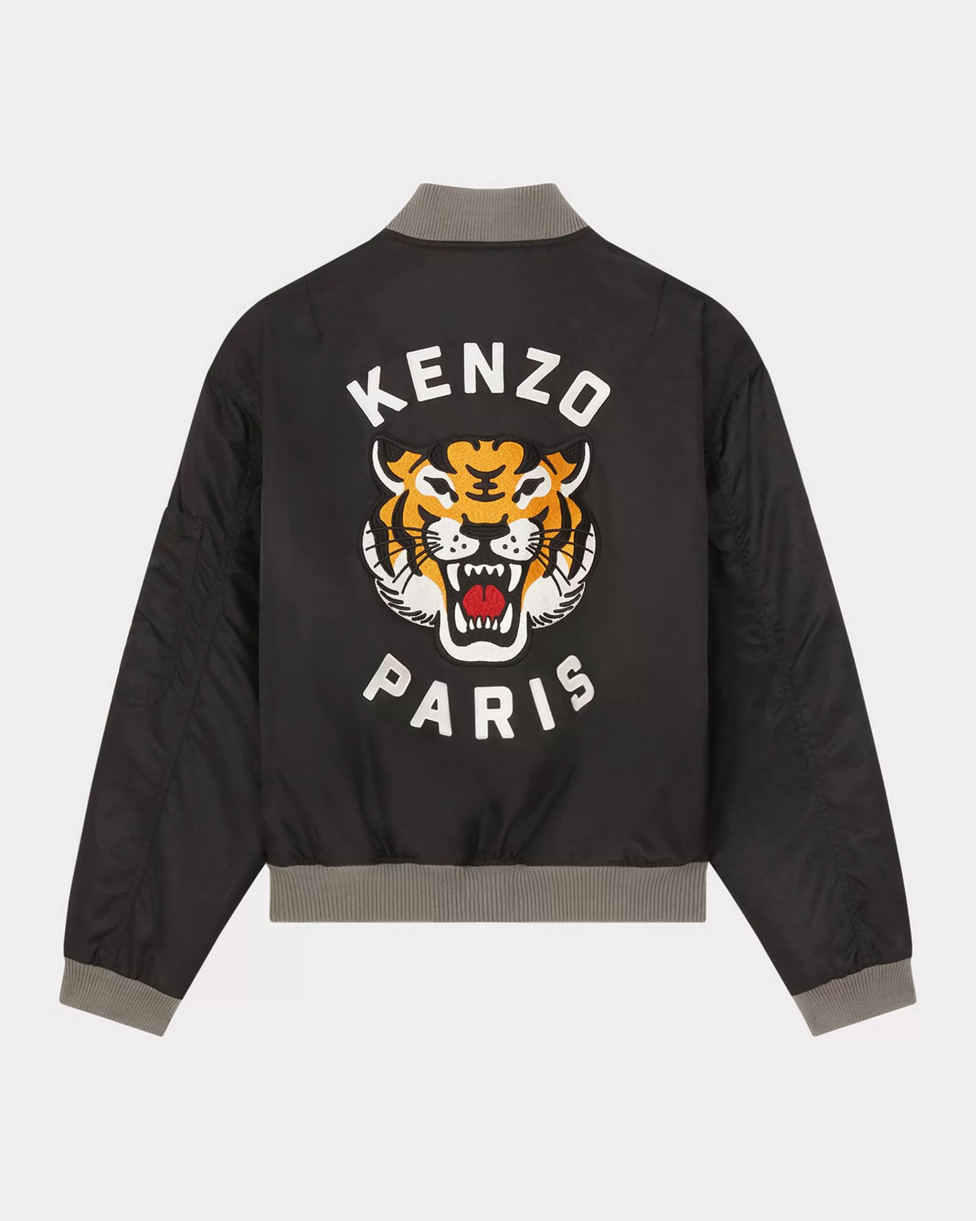 Jacken und Mäntel | Lucky Tiger>KENZO Bestickte Bomberjacke „ Lucky Tiger“ Black