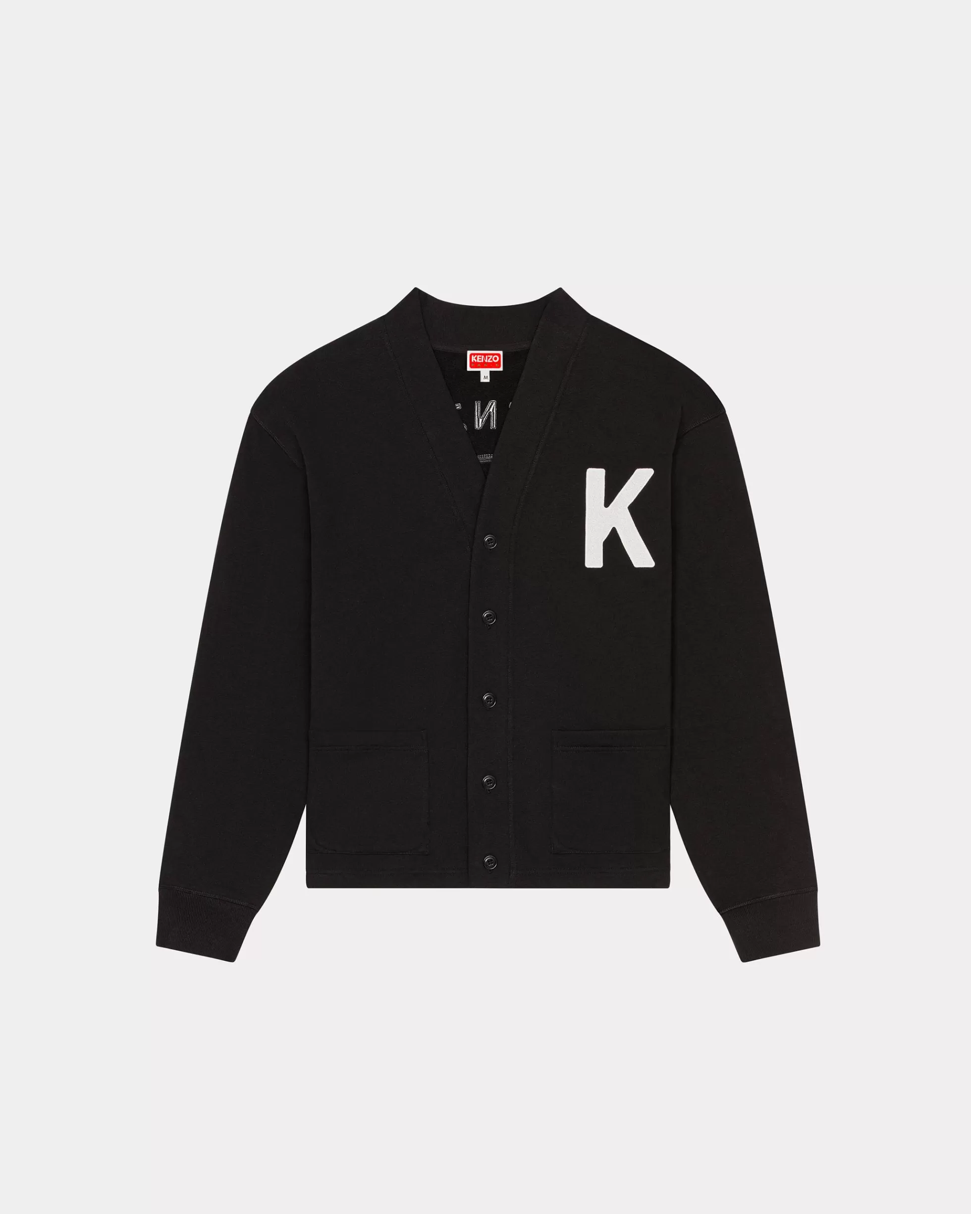 Sweatshirts und Hoodies>KENZO Bestickte Cardigan „Varsity Jungle“ mit Elefant Black