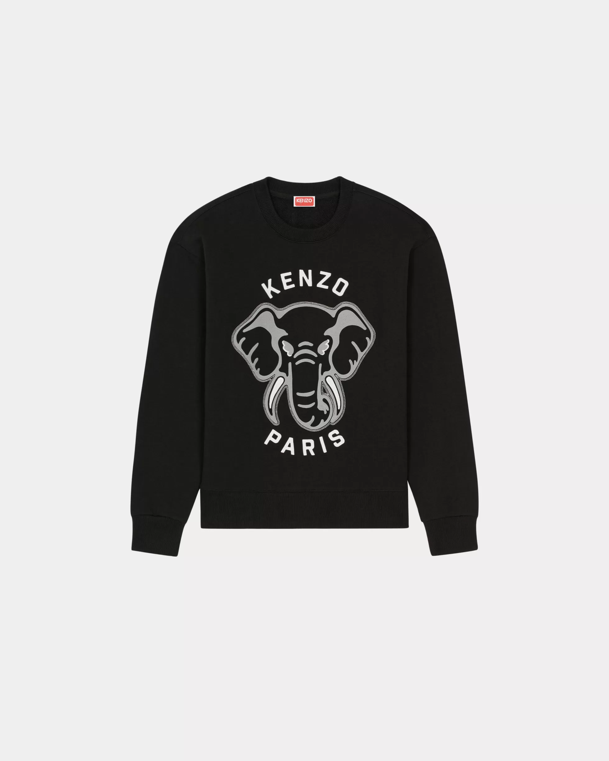 Sweatshirts und Hoodies>KENZO Bestickte Sweatshirt „Varsity Jungle“ mit Elefant Black