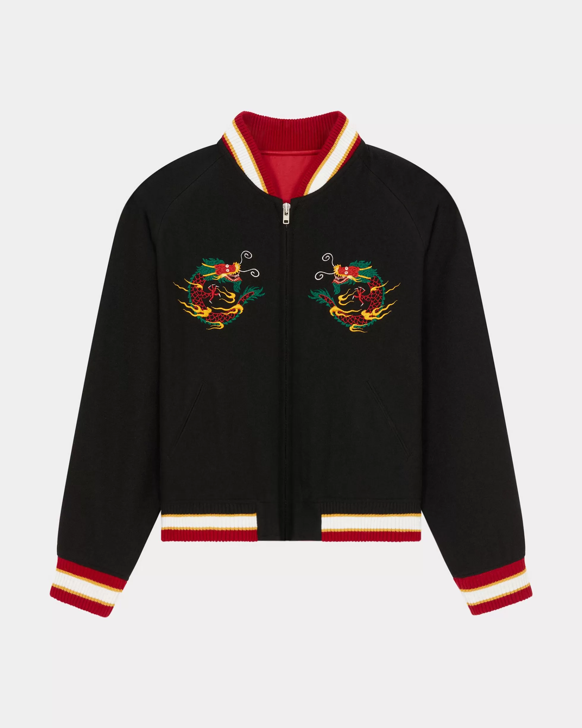 Jacken und Mäntel | Jacken und Mäntel>KENZO Bestickte Unisex-Wendejacke „Year of the Dragon“ Black