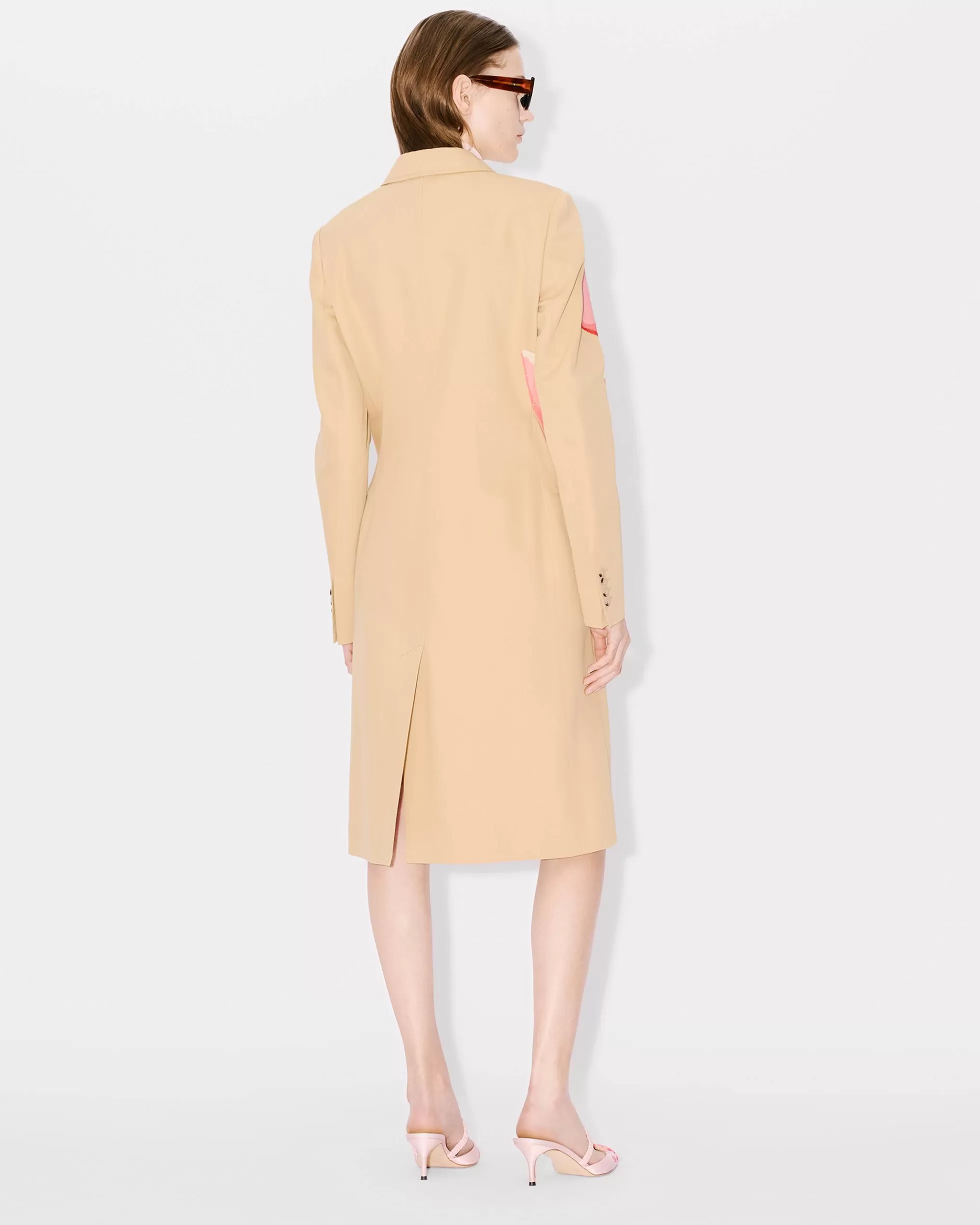 Tailoring | Jacken und Mäntel>KENZO Bestickter Mantel „ Rose“ Camel