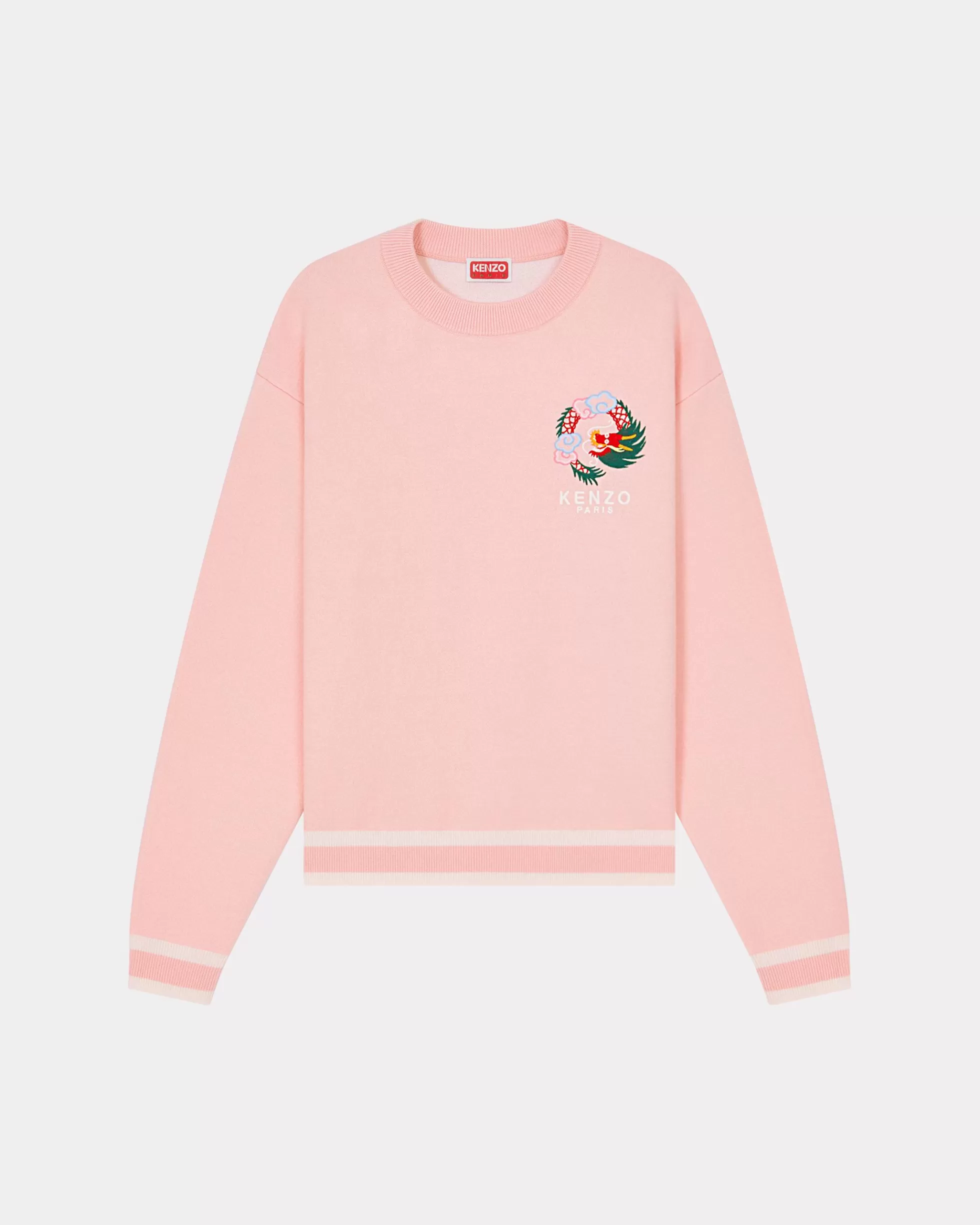 Pullover>KENZO Bestickter Pullover „Year of the Dragon“ Faded Pink