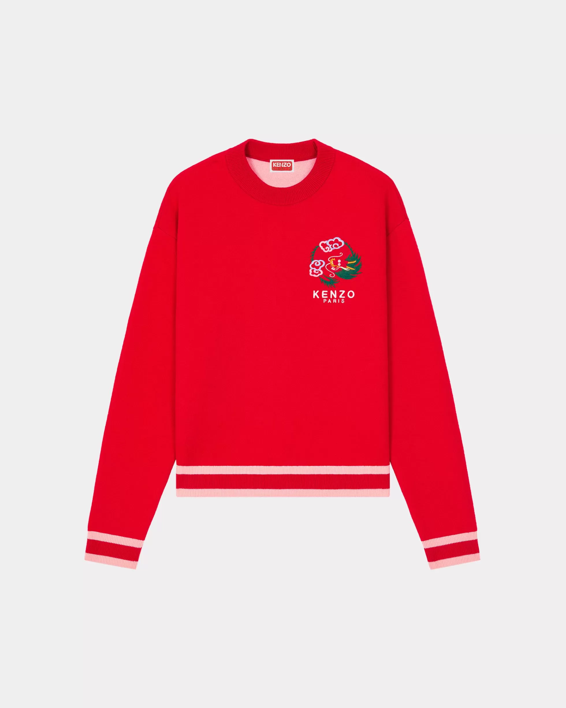 Pullover>KENZO Bestickter Pullover „Year of the Dragon“ Cherry