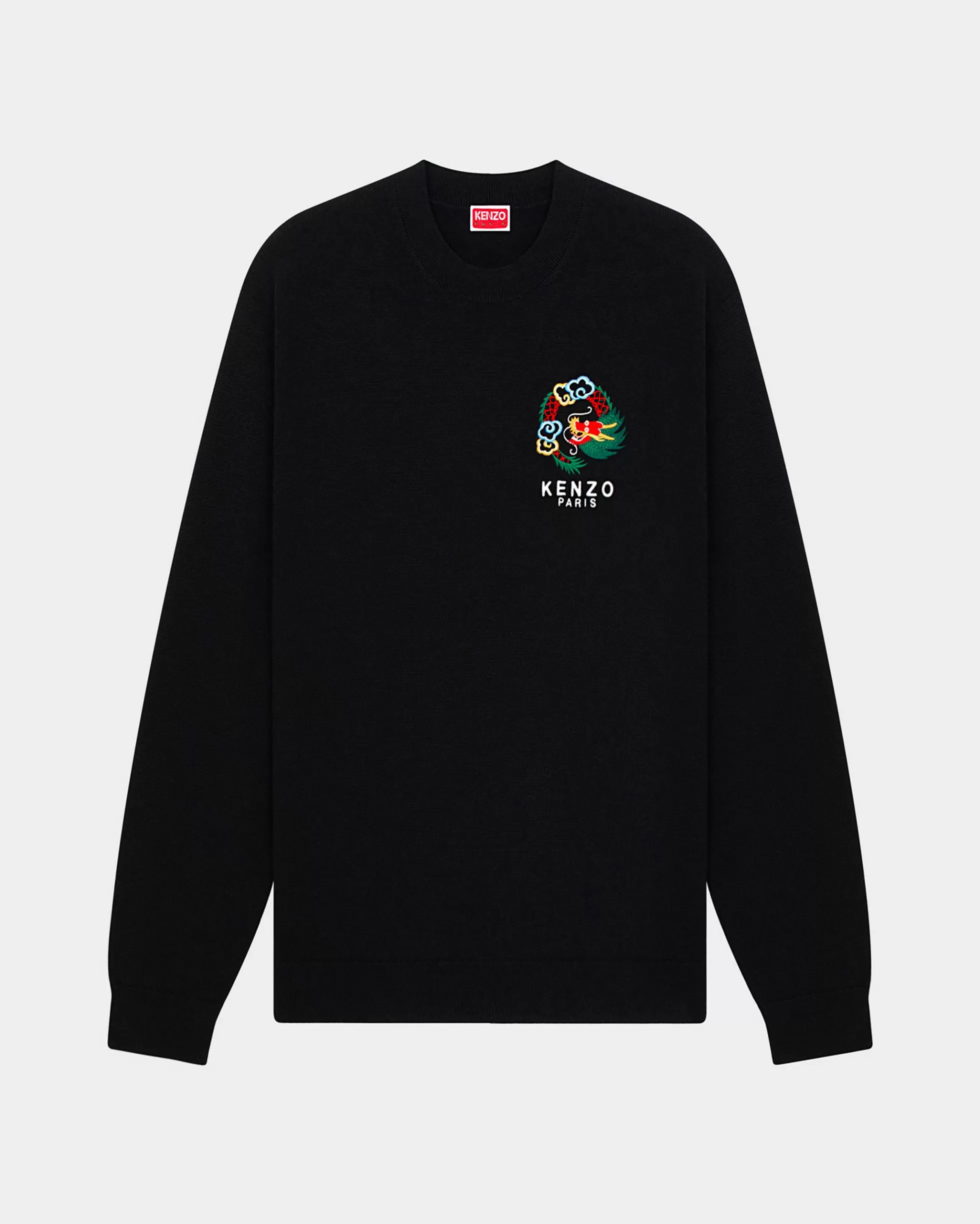 Pullover>KENZO Bestickter Pullover „Year of the Dragon“ Black