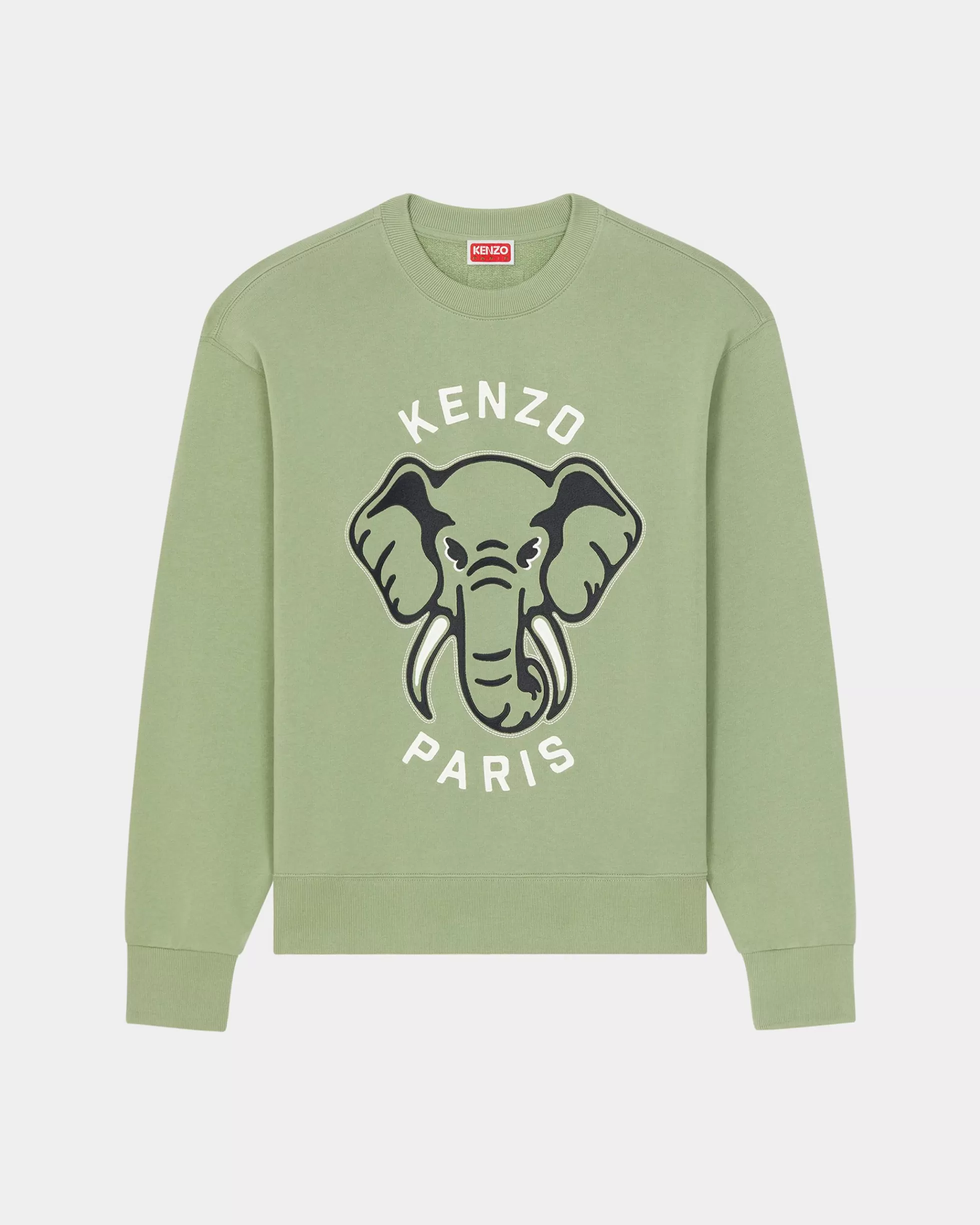 Sweatshirts und Hoodies>KENZO Besticktes Sweatshirt „ Elephant“ Almond Green