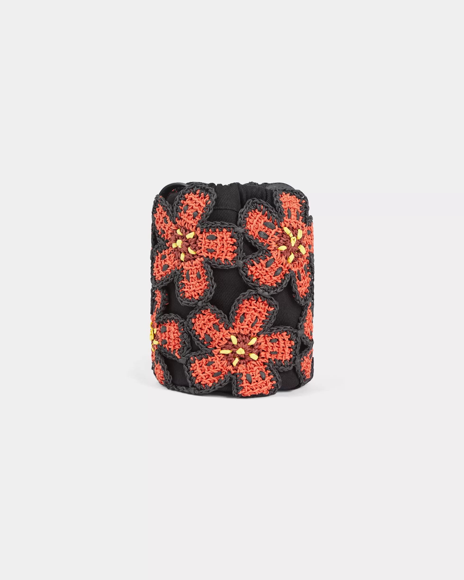 Taschen | Damentaschen>KENZO Beuteltasche „ Beach“ mit Blumen aus Bast Medium Red