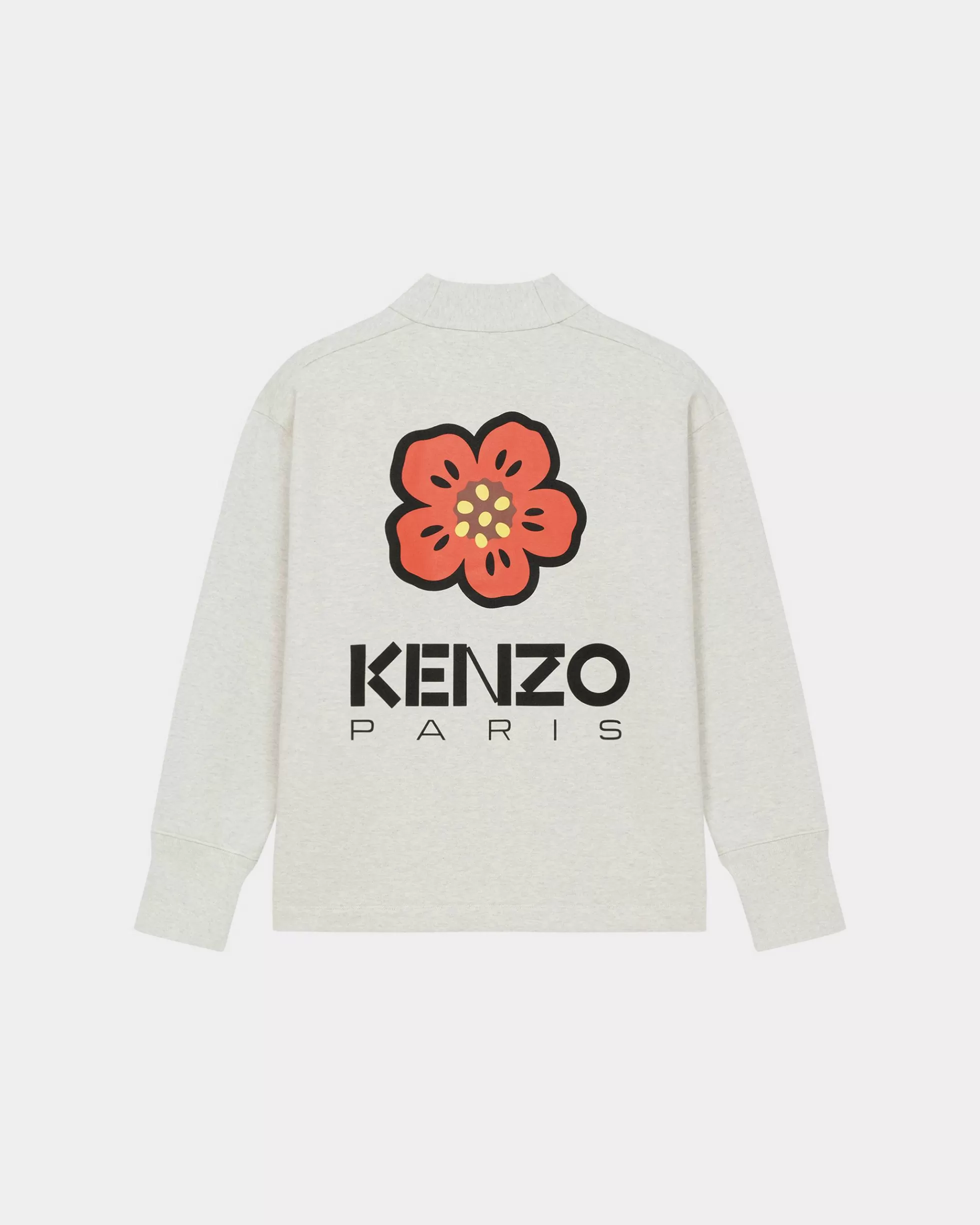 Sweatshirts und Hoodies>KENZO Cardigan „Boke Flower Placed“ Pale Grey