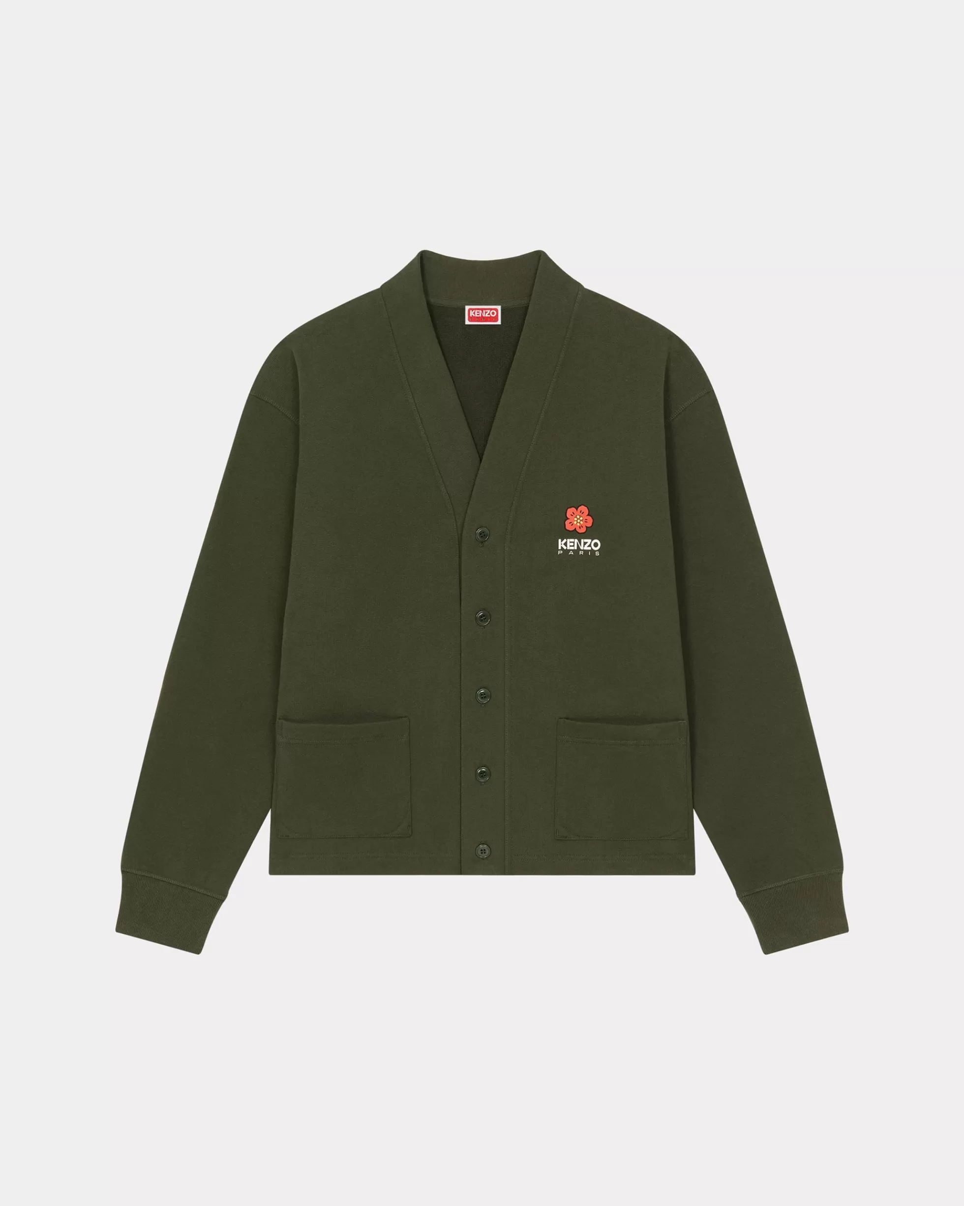 Sweatshirts und Hoodies | Geschenke>KENZO Cardigan „Boke Flower“ Dark Khaki