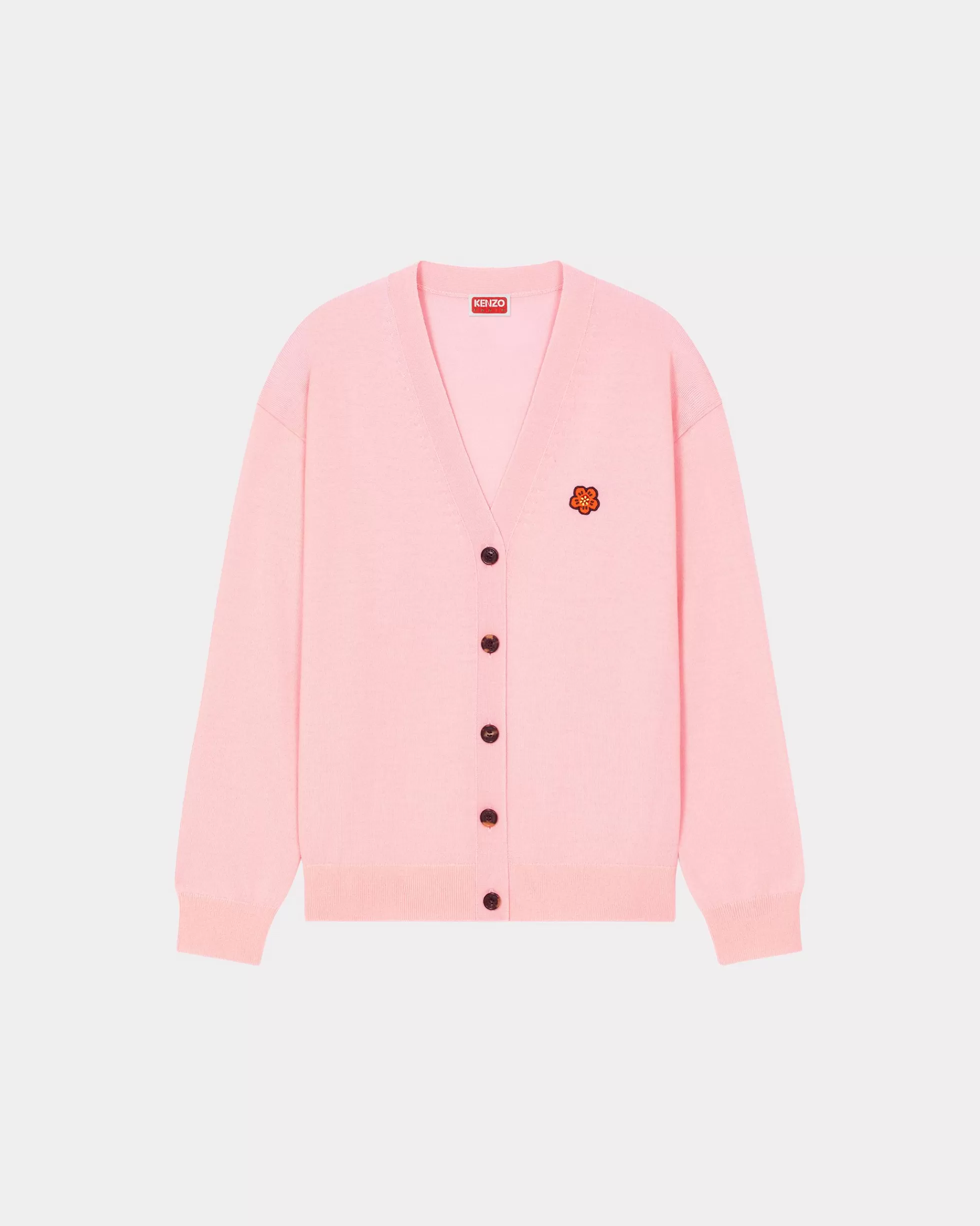 Pullover | Boke Flower>KENZO Cardigan mit „Boke Flower Crest“-Stickerei Faded Pink