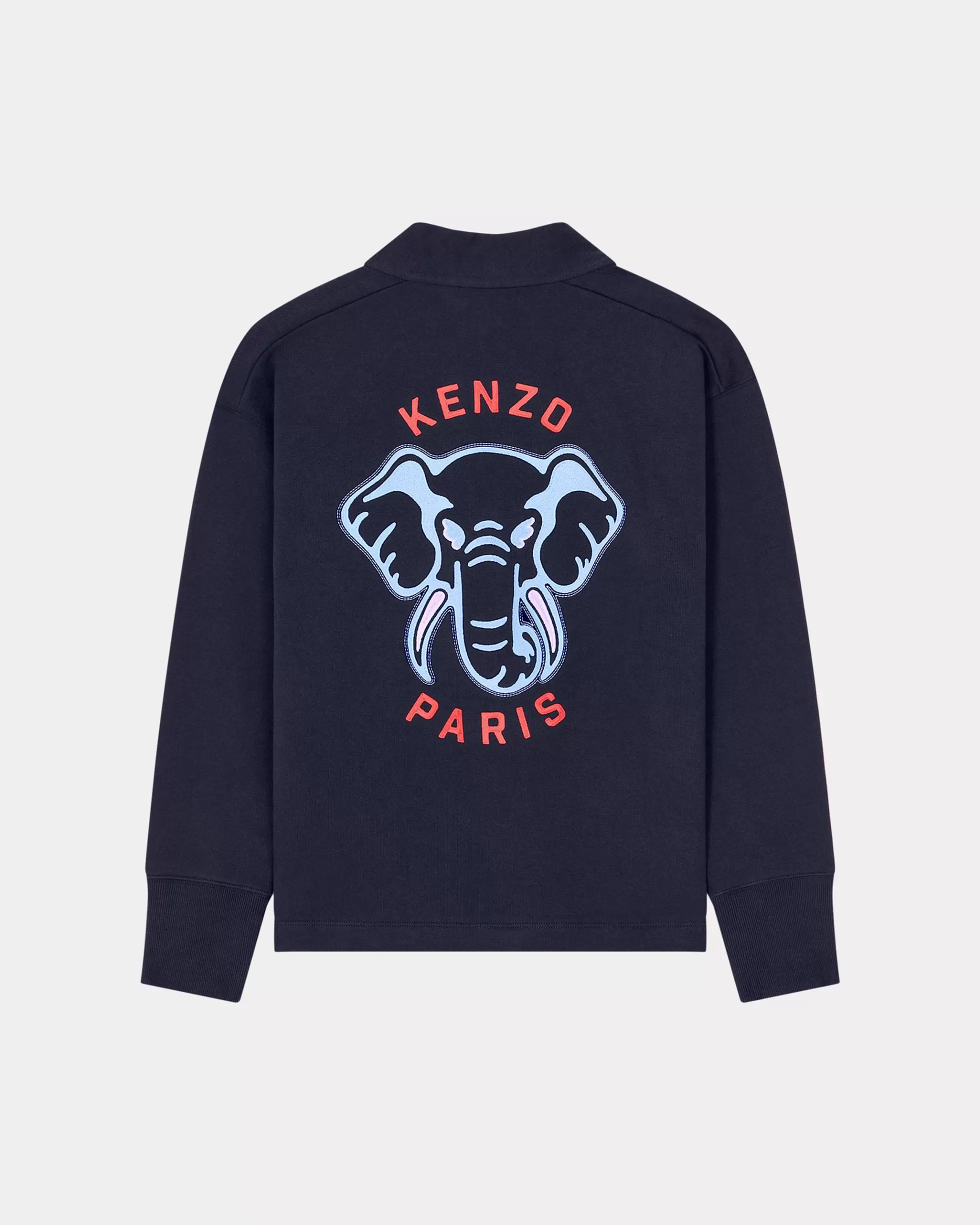 Sweatshirts und Hoodies>KENZO Cardigan mit Stickerei „ Éléphant“ Midnight Blue