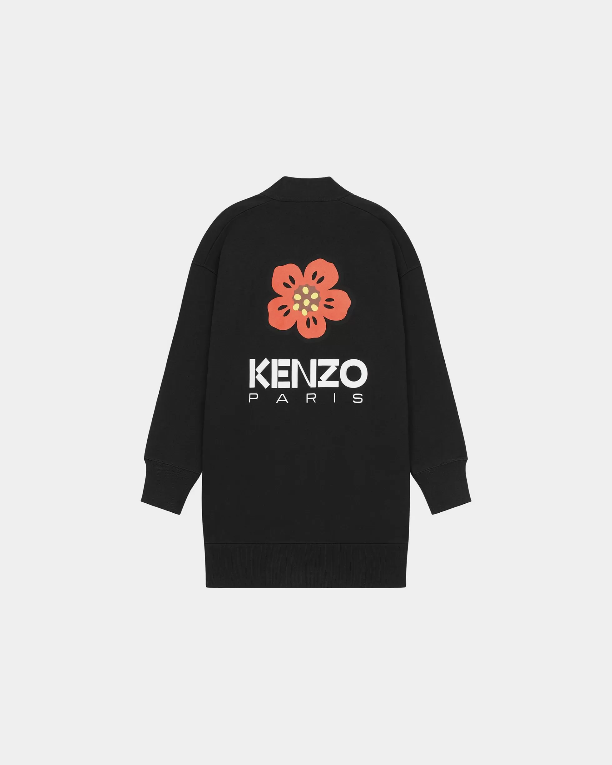 Kleider und Röcke>KENZO Cardigan-Kleid mit „Boke Flower“ Black