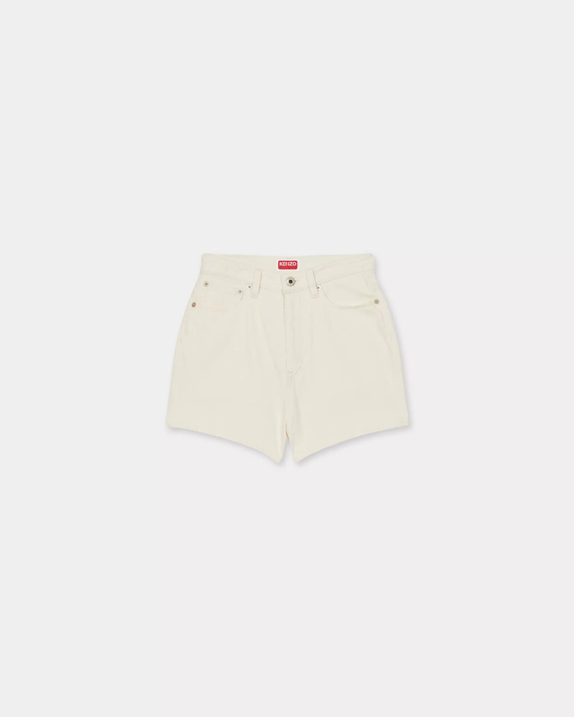 Denim | Hosen und Shorts>KENZO Denim-Shorts Stone Bleached White Denim