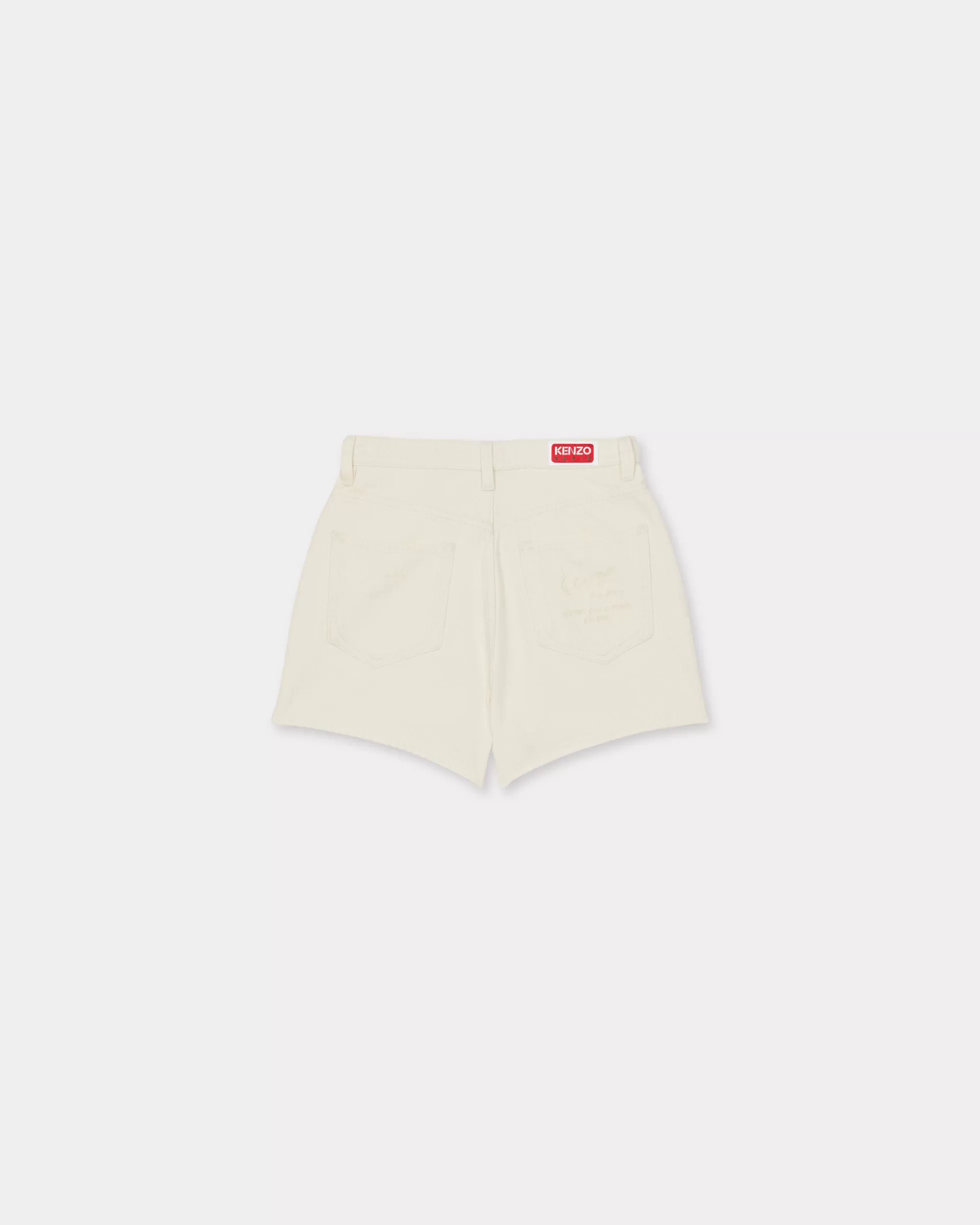 Denim | Hosen und Shorts>KENZO Denim-Shorts Stone Bleached White Denim