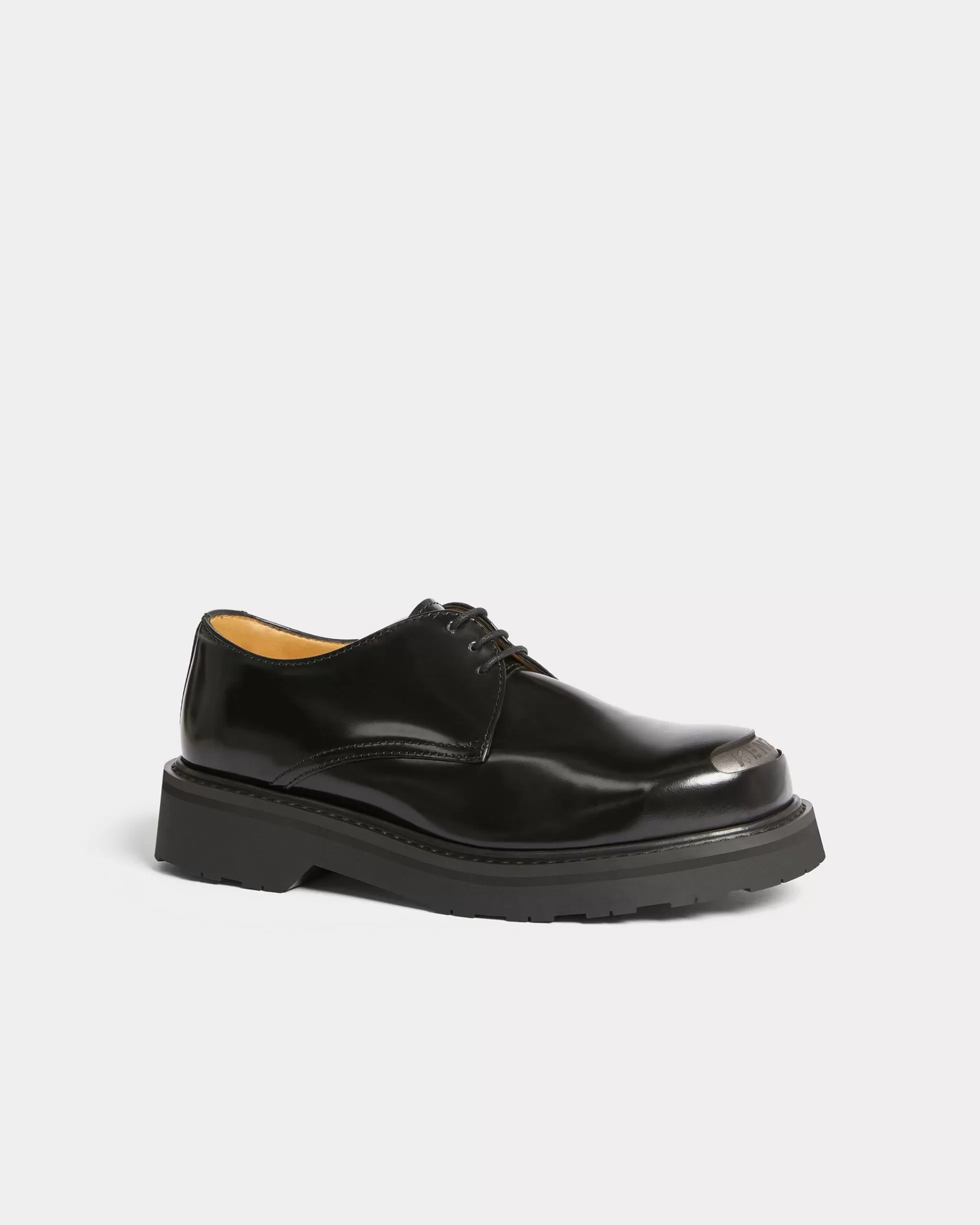 DAMEN SCHUHE | Derbies und Ledermokassins>KENZO Derbies aus Leder SMILE Damen Black