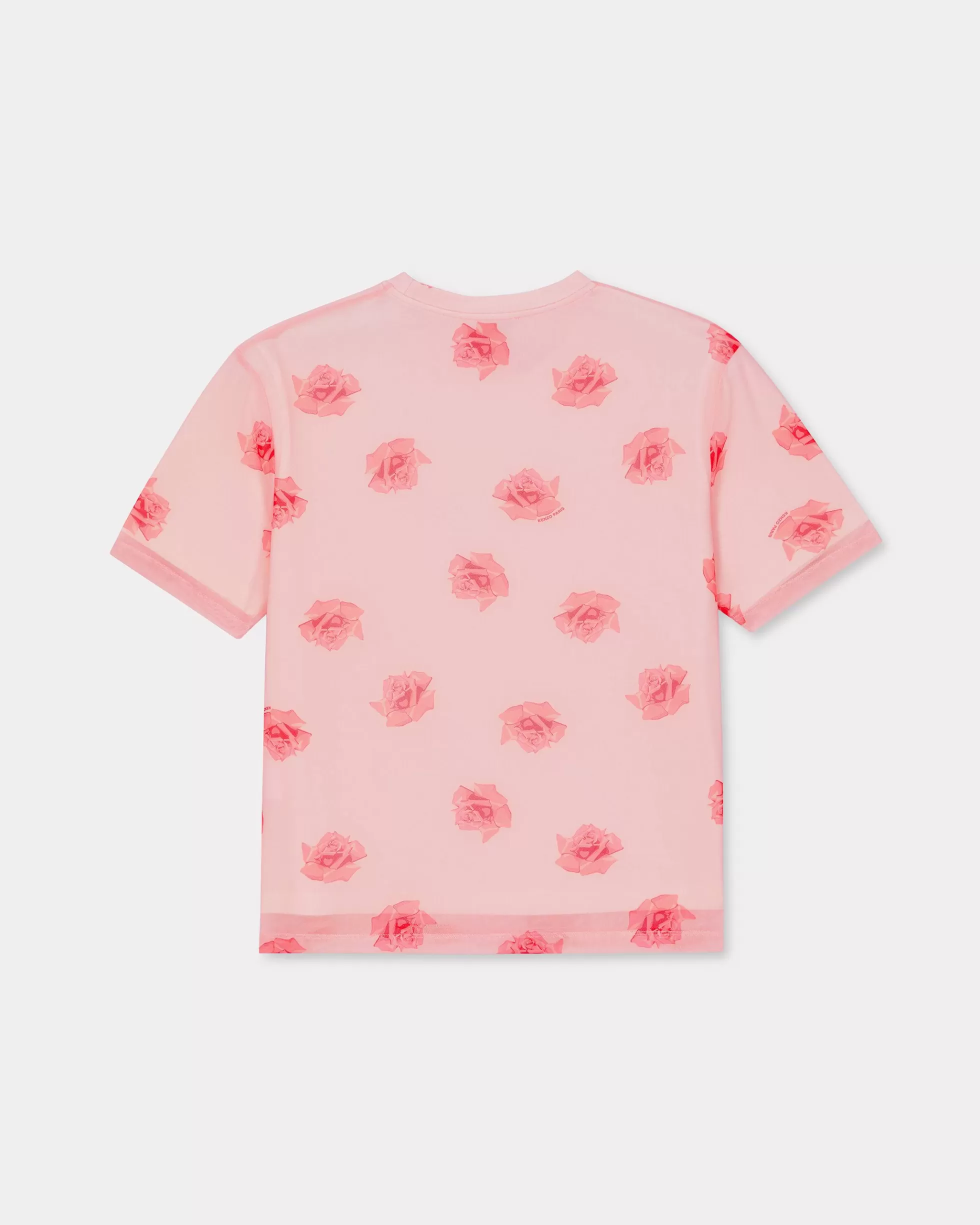 Hemd und Tops | Neue>KENZO Doppellagiges T-Shirt „ Rose“ Faded Pink