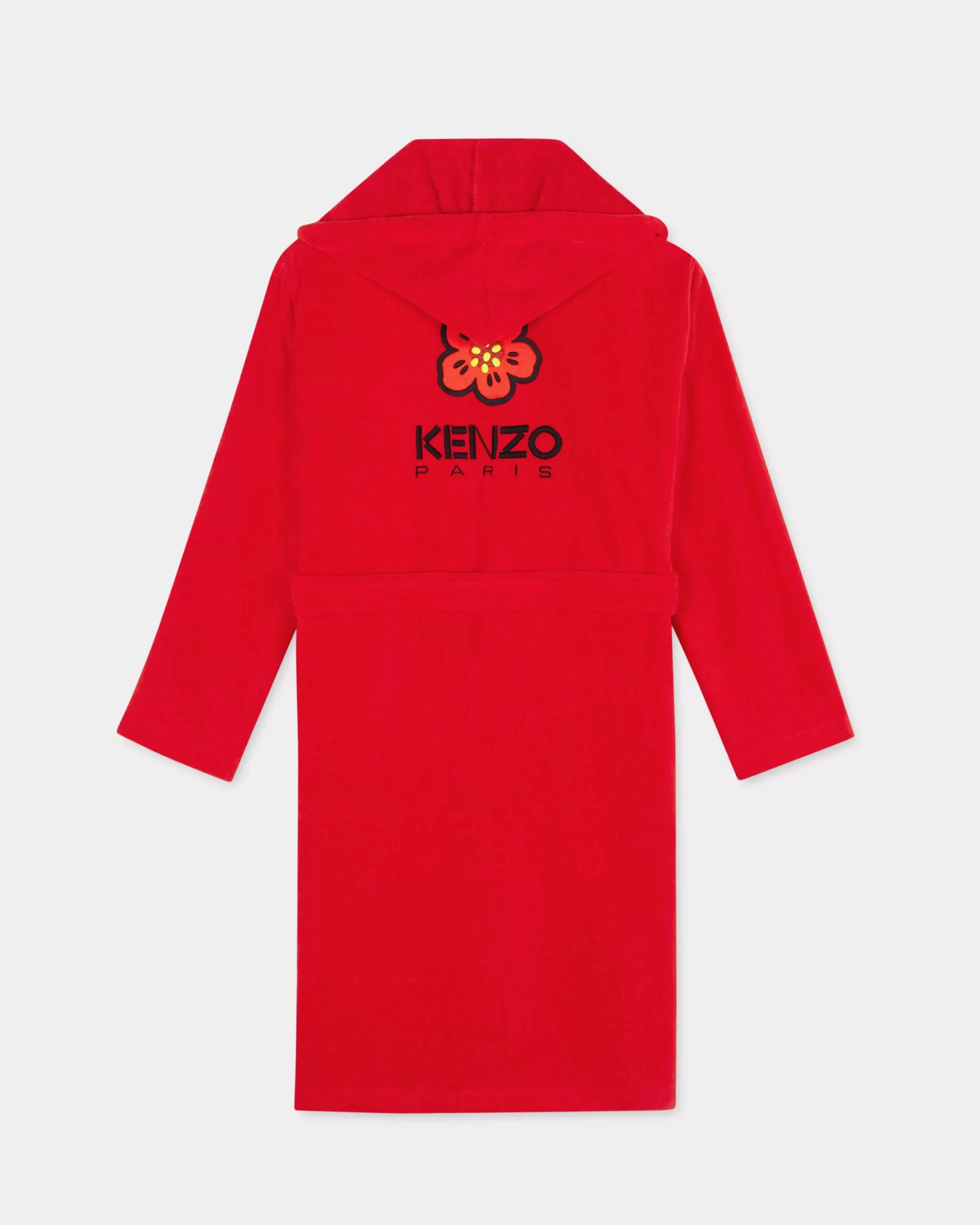 Lifestyle | Lifestyle>KENZO Einfarbiger Bademantel mit Stickerei „K Boke“ Medium Red