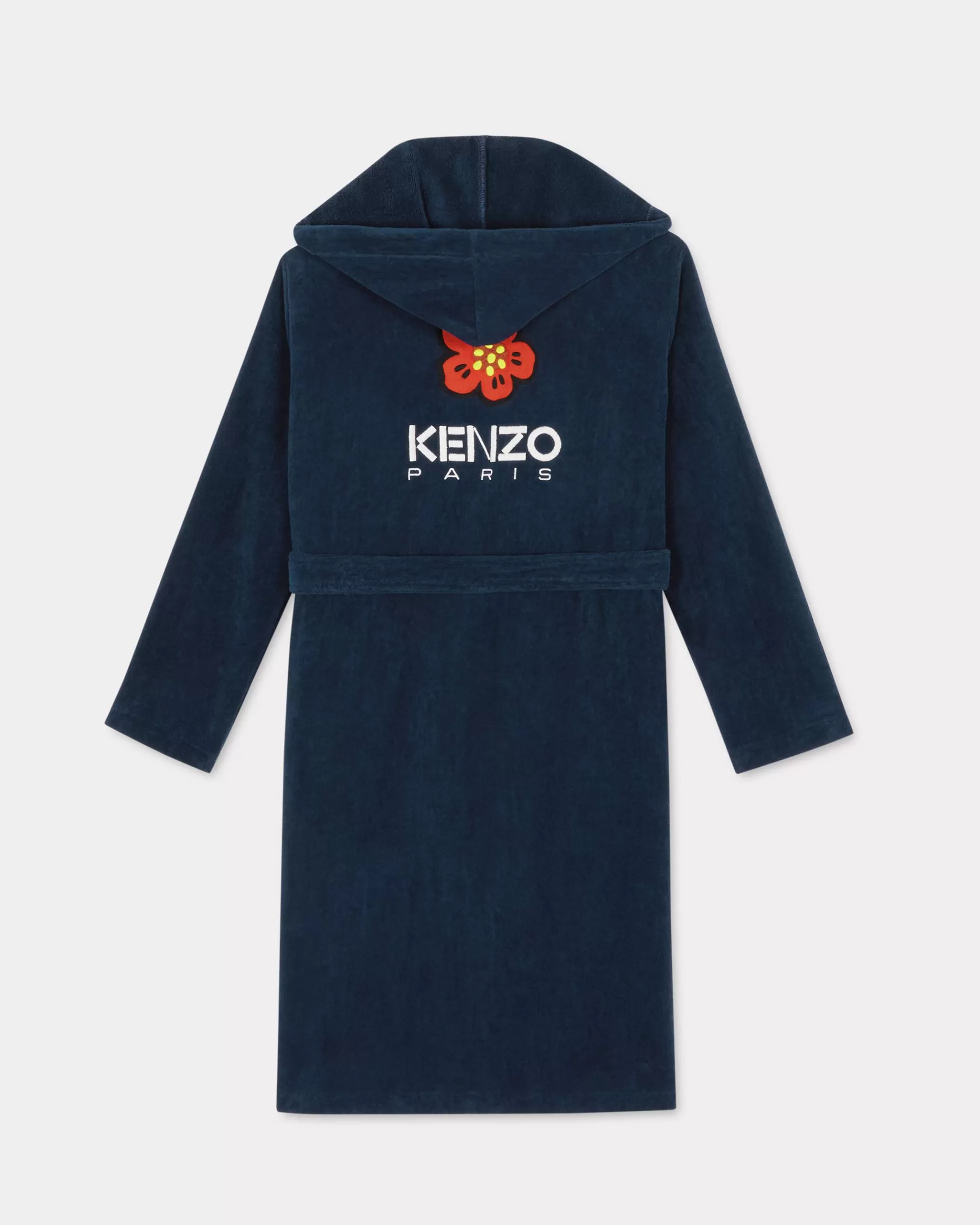 Lifestyle | Lifestyle>KENZO Einfarbiger Bademantel mit Stickerei „K Boke“ Navy Blue