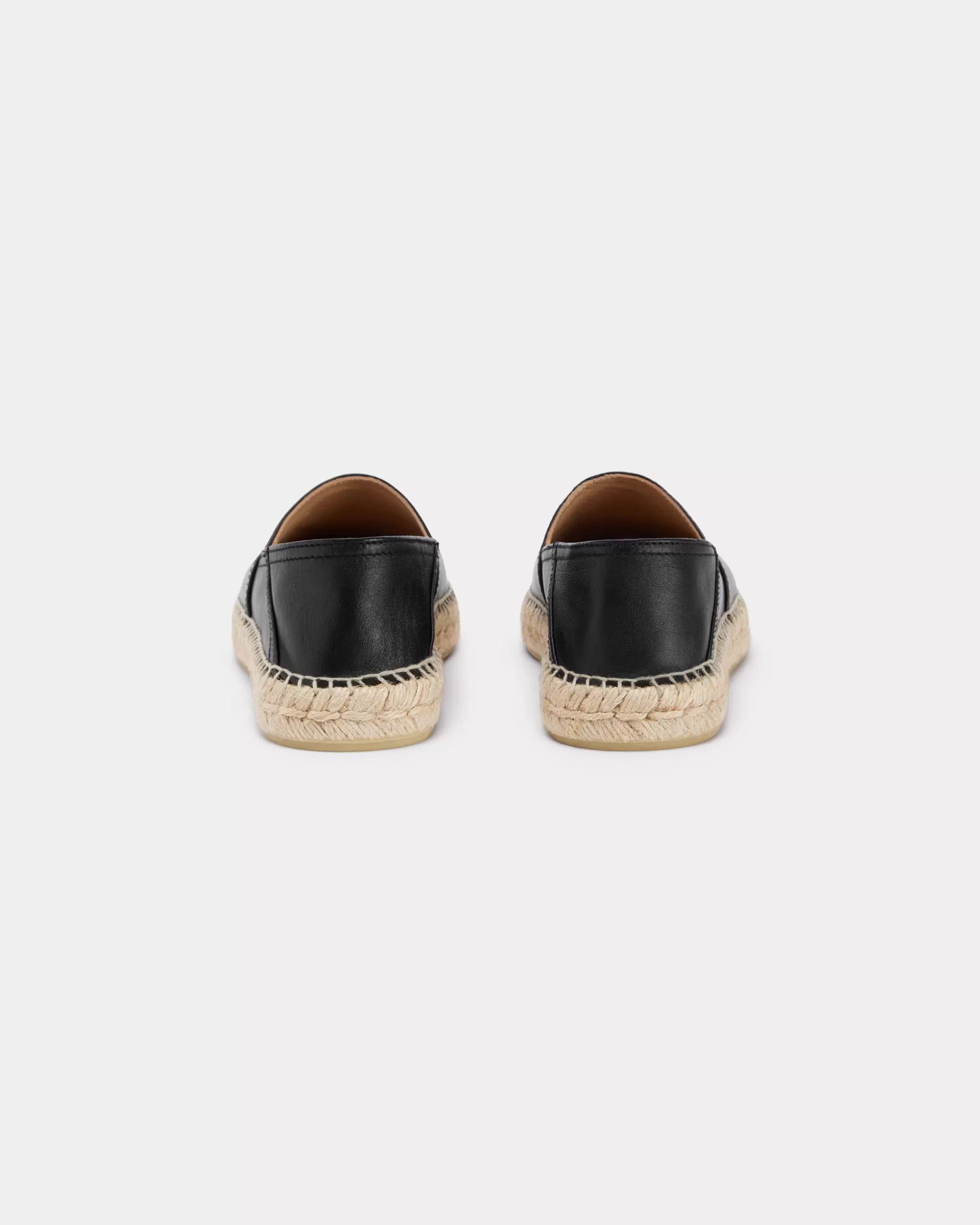 DAMEN SCHUHE>KENZO Espadrilles aus Leder „Boke 2.0“ Black