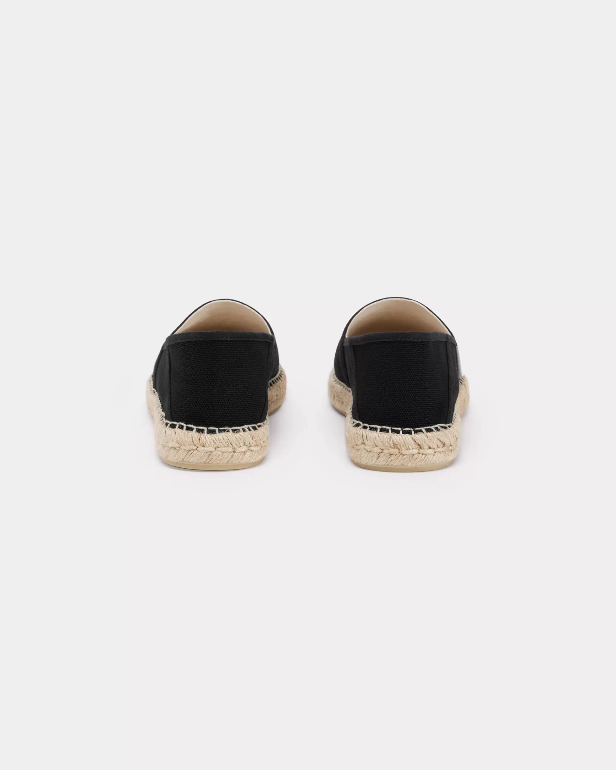 DAMEN SCHUHE | Lucky Tiger>KENZO Espadrilles aus Leinen mit „ Lucky Tiger“Stickerei Black