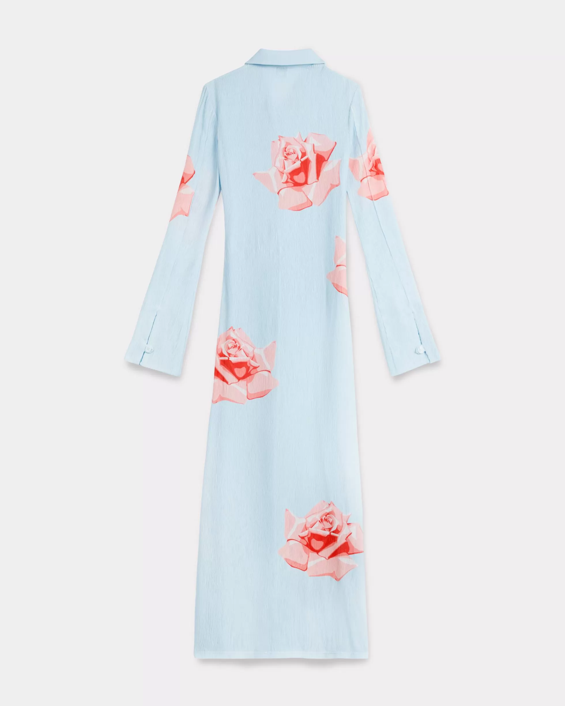 Kleider und Röcke | Hemd und Tops>KENZO Gehobene Web-Strickjacke „ Rose” Light Blue