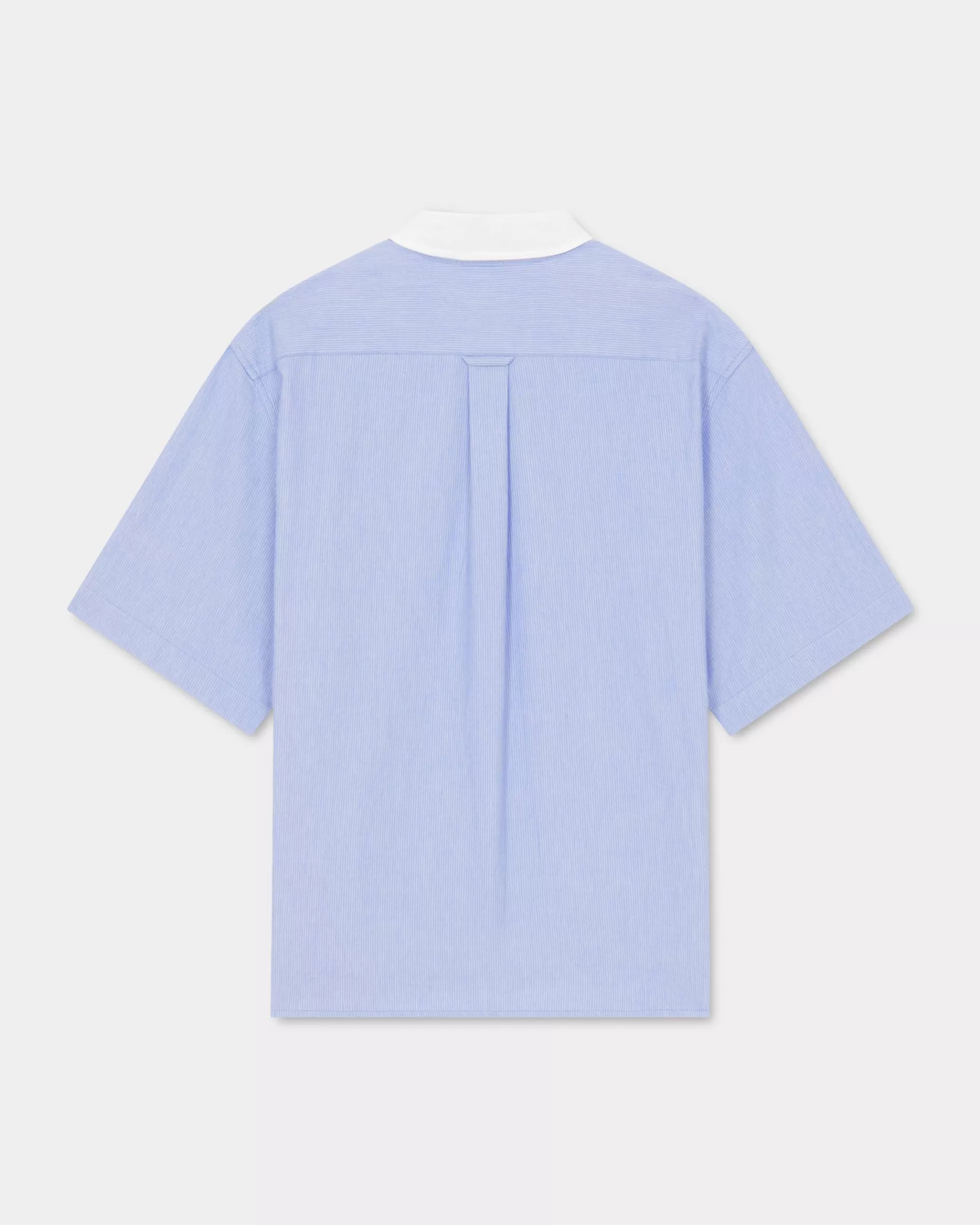 Tailoring | Hemden>KENZO Gestreiftes Kurzarmhemd Sky Blue