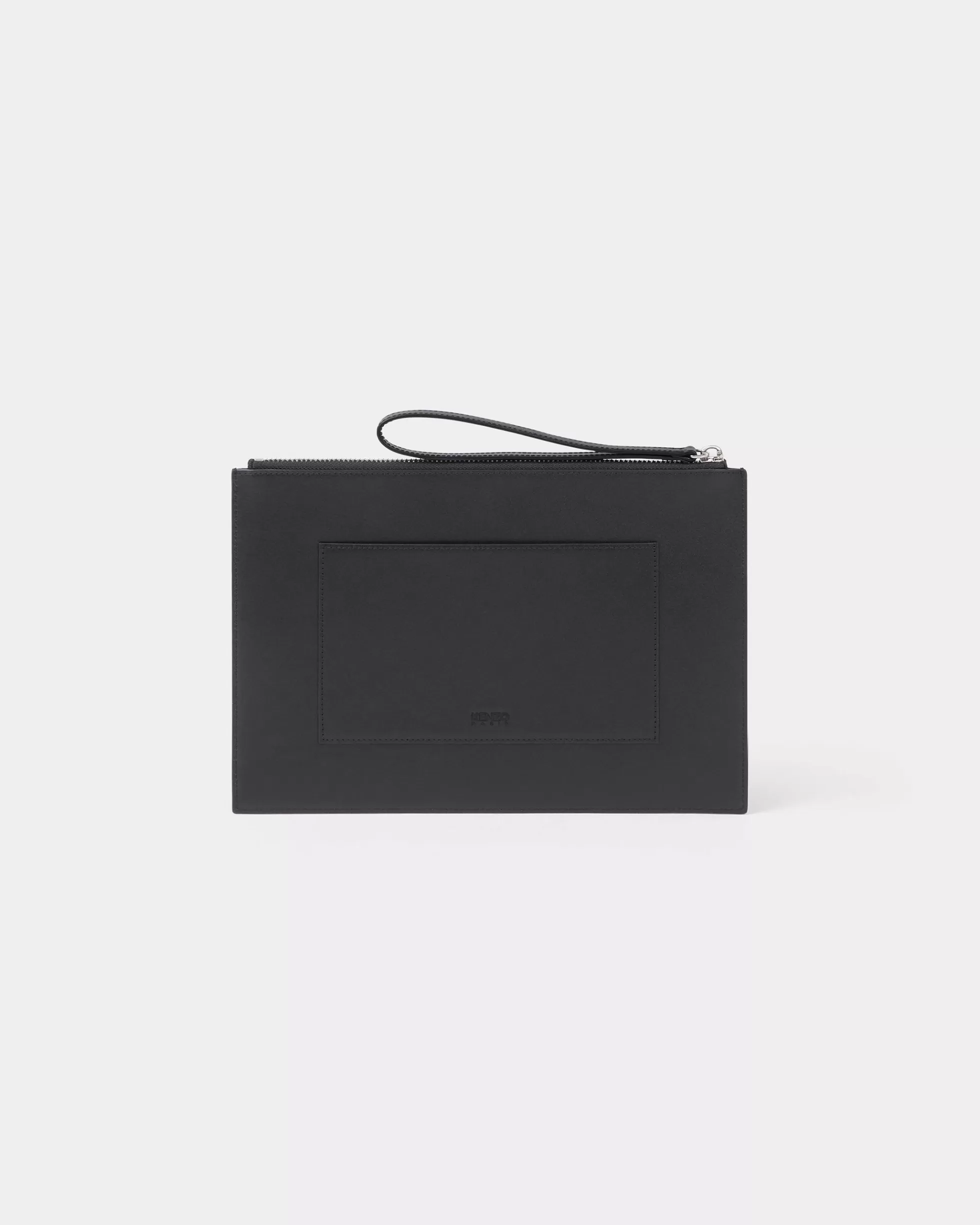 Kleinlederwaren | Kleinlederwaren>KENZO Große Lederpochette „ Emboss“ Black