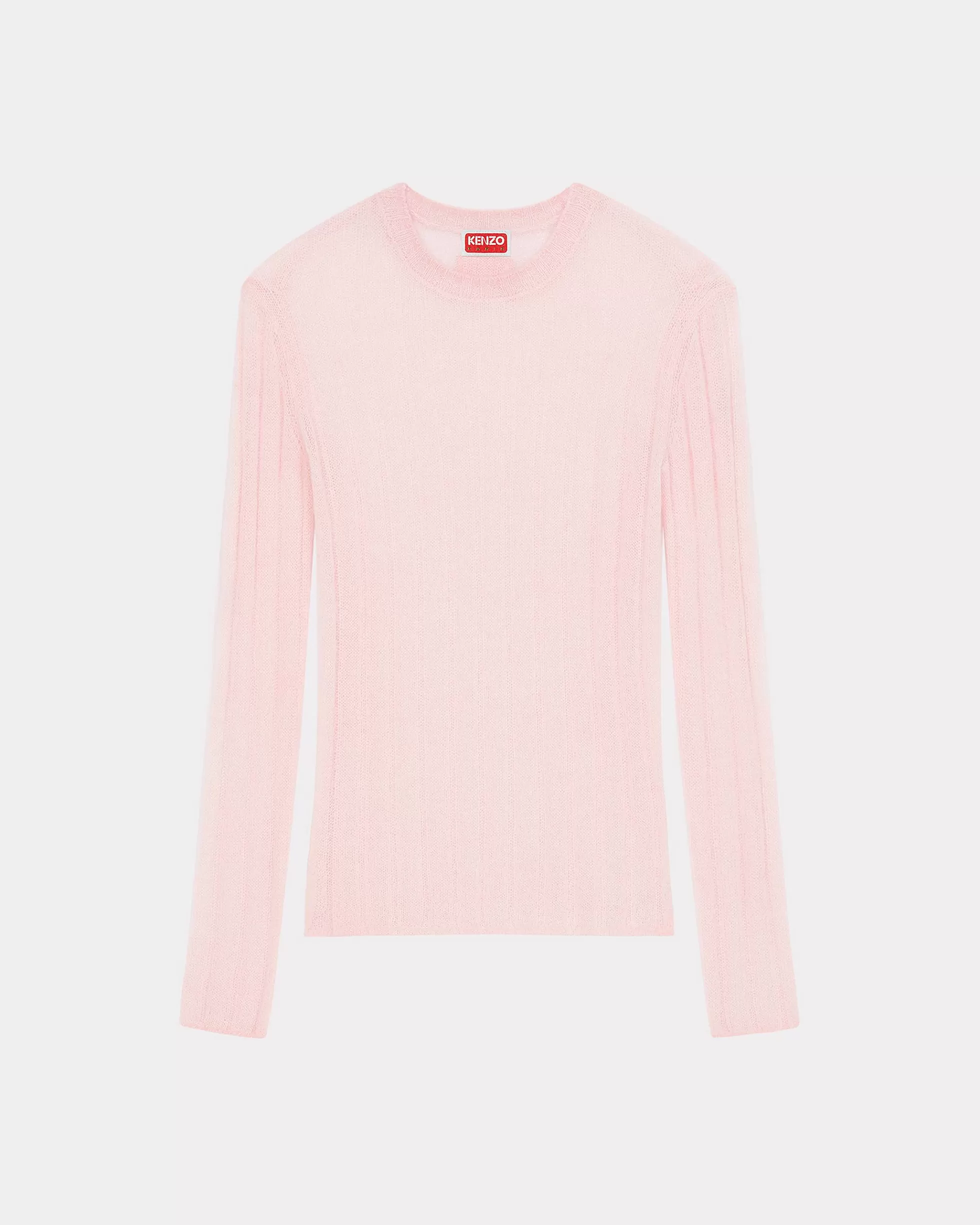 Hemd und Tops | Pullover>KENZO Halbtransparenter Strickpullover Faded Pink