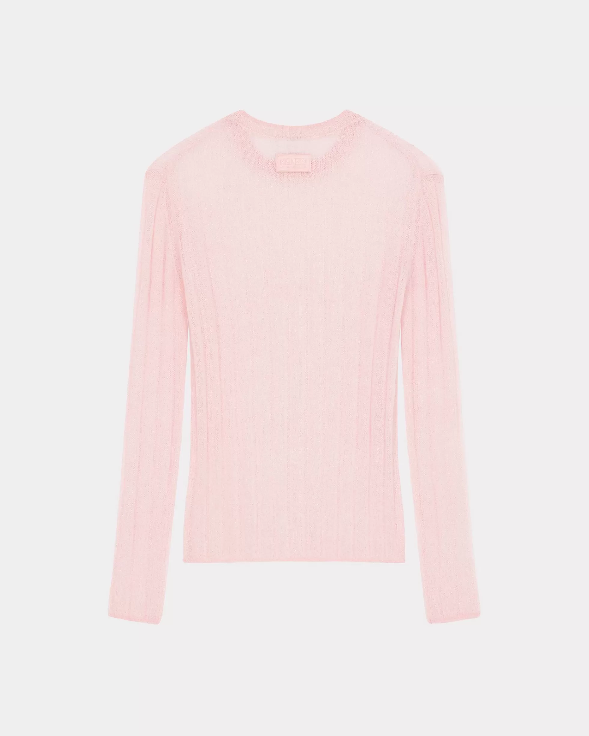 Hemd und Tops | Pullover>KENZO Halbtransparenter Strickpullover Faded Pink