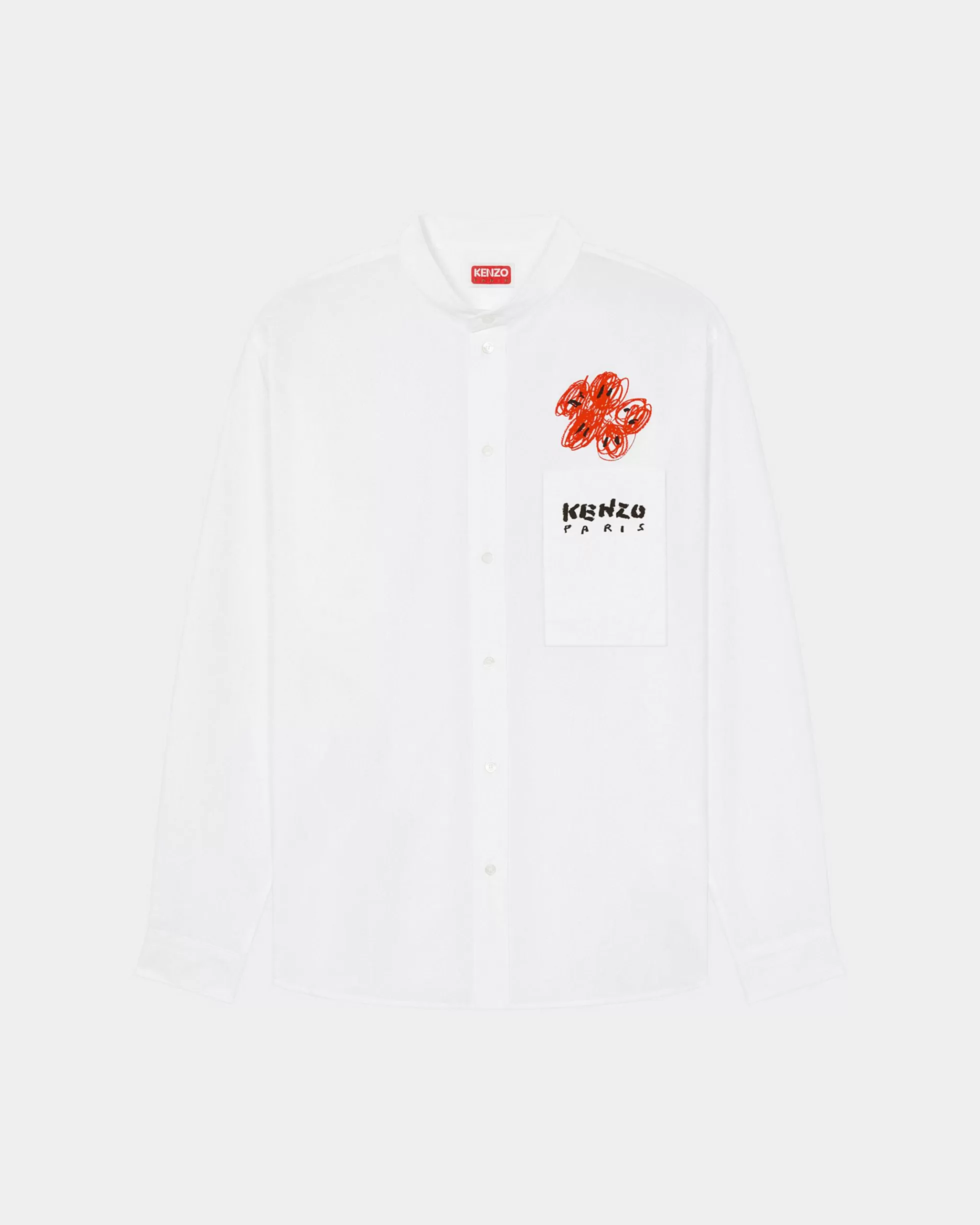 Hemden>KENZO Hemd „ Drawn Varsity“ White