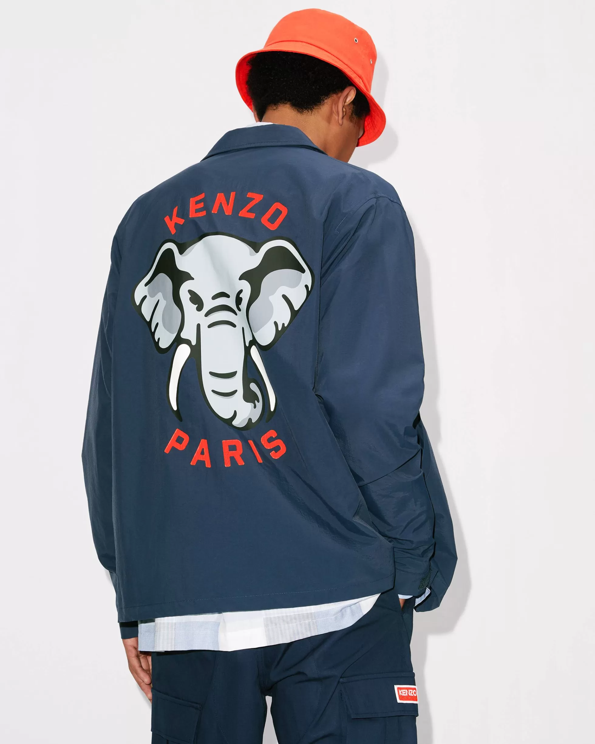 Jacken und Mäntel | Neue>KENZO Hemdjacke „ Elephant“ Midnight Blue