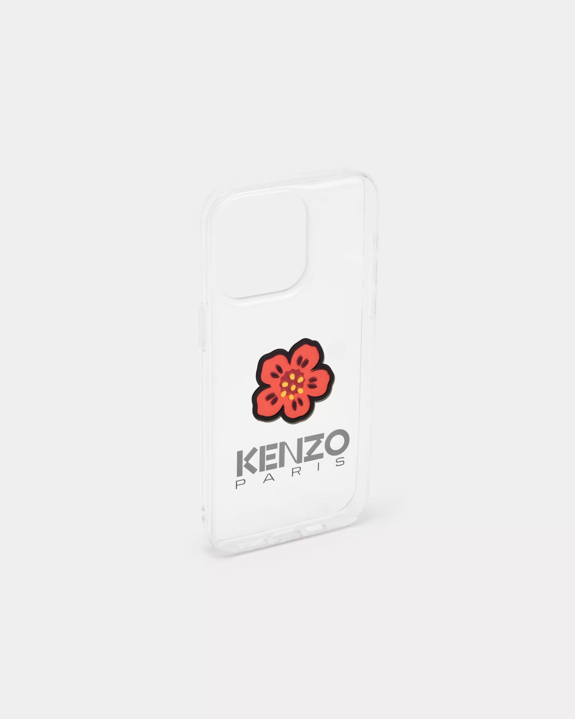 iPhone-Hüllen | iPhone-Hüllen>KENZO iPhone 15 Pro Max-Hülle „ Crest“ aus transparentem Kunstharz Coral