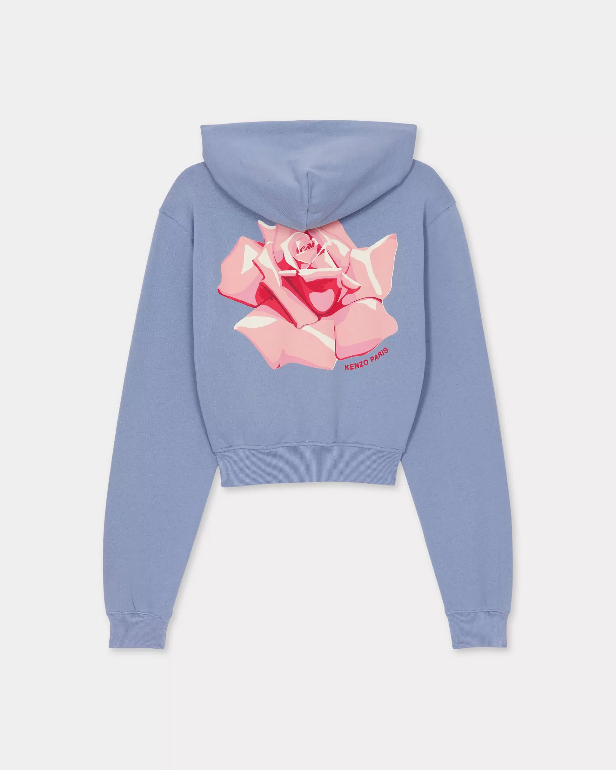 Geschenke | Neue>KENZO Kapuzenpulli „ Rose“ mit Reißverschluss Blue