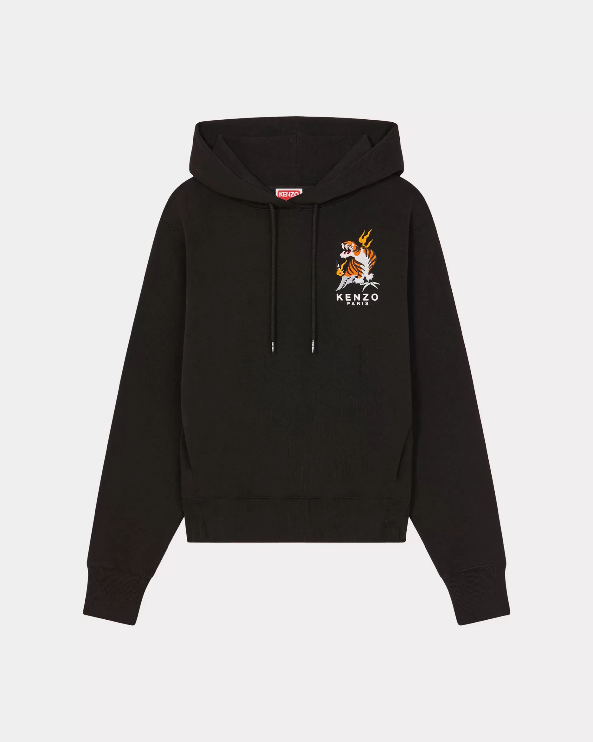 Sweatshirts und Hoodies>KENZO Kapuzenpullover mit „Year of the Dragon“-Stickerei Black