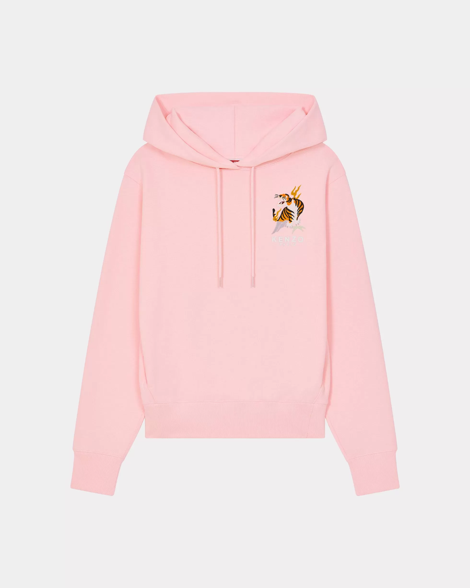 Sweatshirts und Hoodies>KENZO Kapuzenpullover mit „Year of the Dragon“-Stickerei Faded Pink