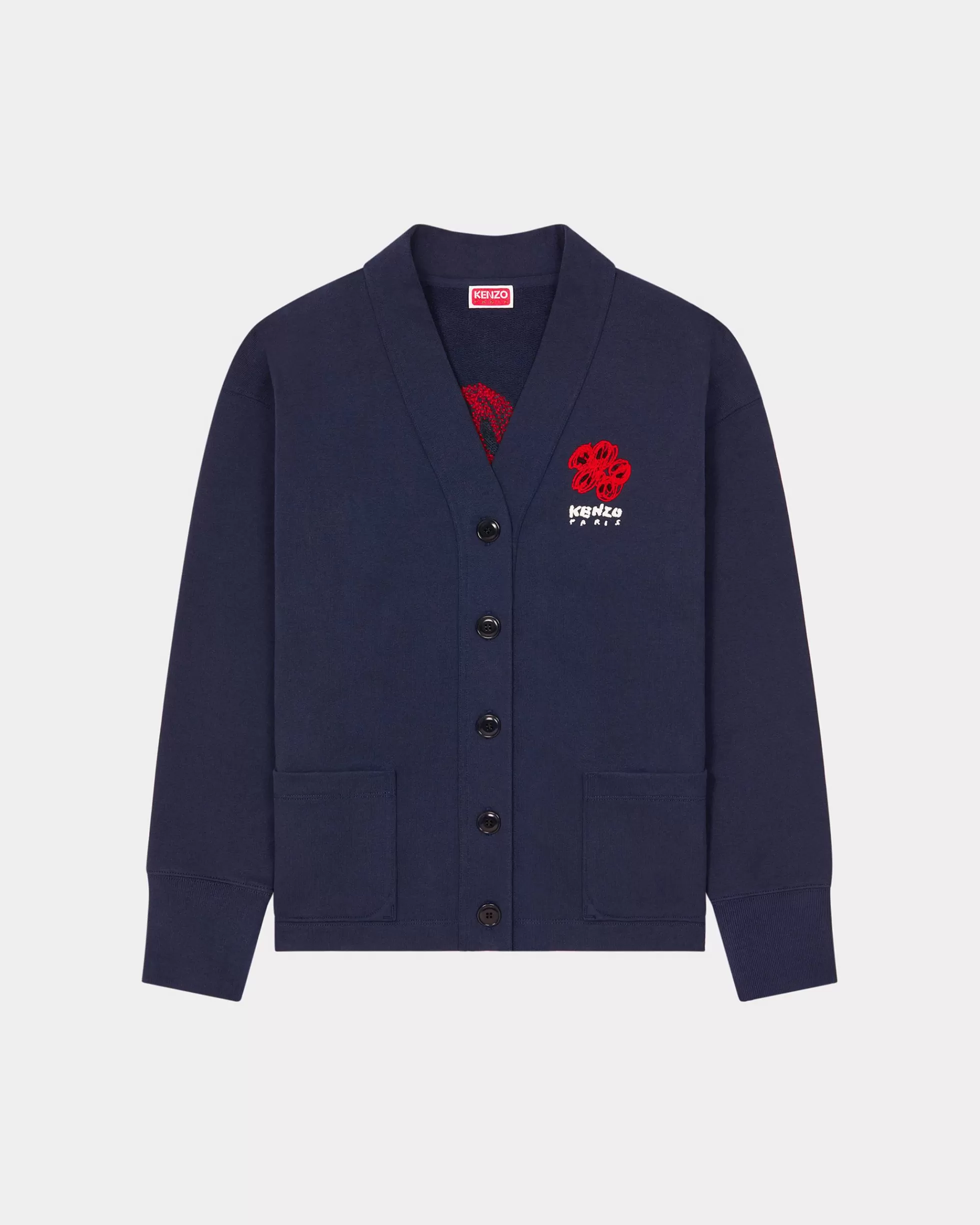 Sweatshirts und Hoodies>KENZO Kapuzenpullover mit Stickerei „ Drawn Varsity“ Midnight Blue