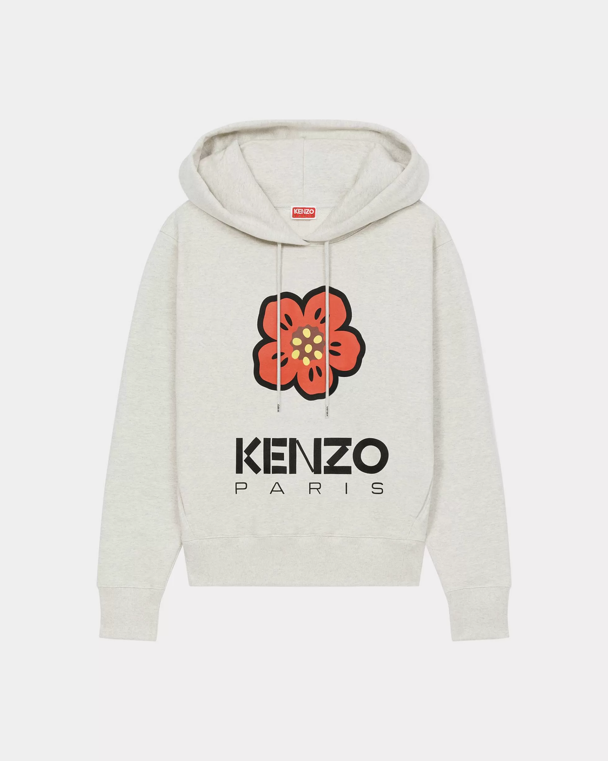 Sweatshirts und Hoodies>KENZO Kapuzensweatshirt „BOKE Flower Placed“ Pale Grey