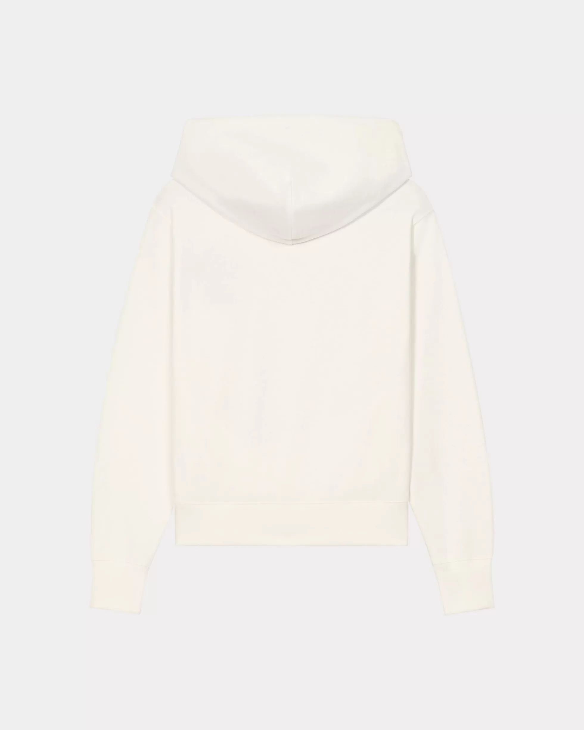 Sweatshirts und Hoodies>KENZO Kapuzensweatshirt mit „ Elephant Crest“-Stickerei Off White