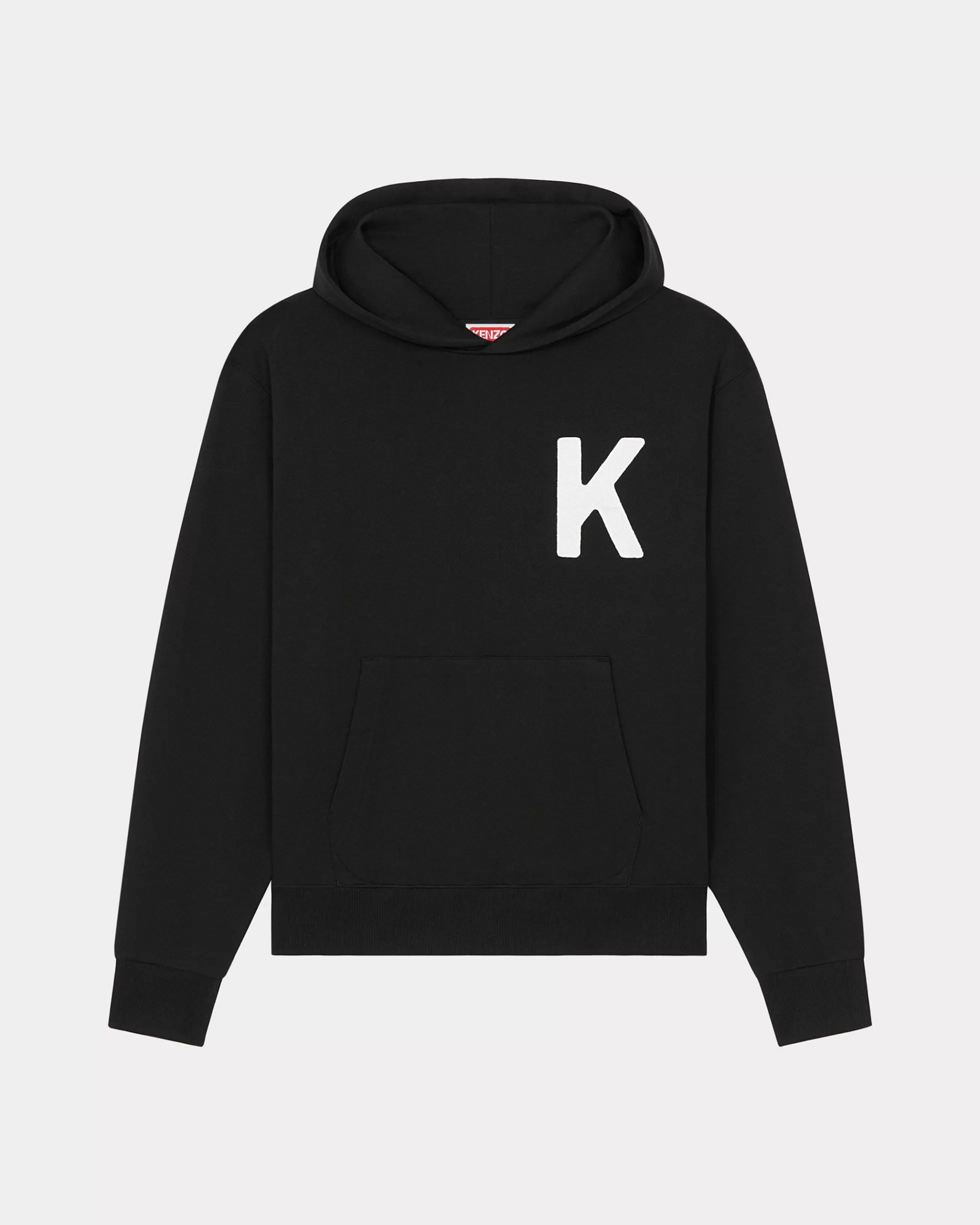 Sweatshirts und Hoodies>KENZO Kapuzensweatshirt mit Stickerei „ Elefant“ Black