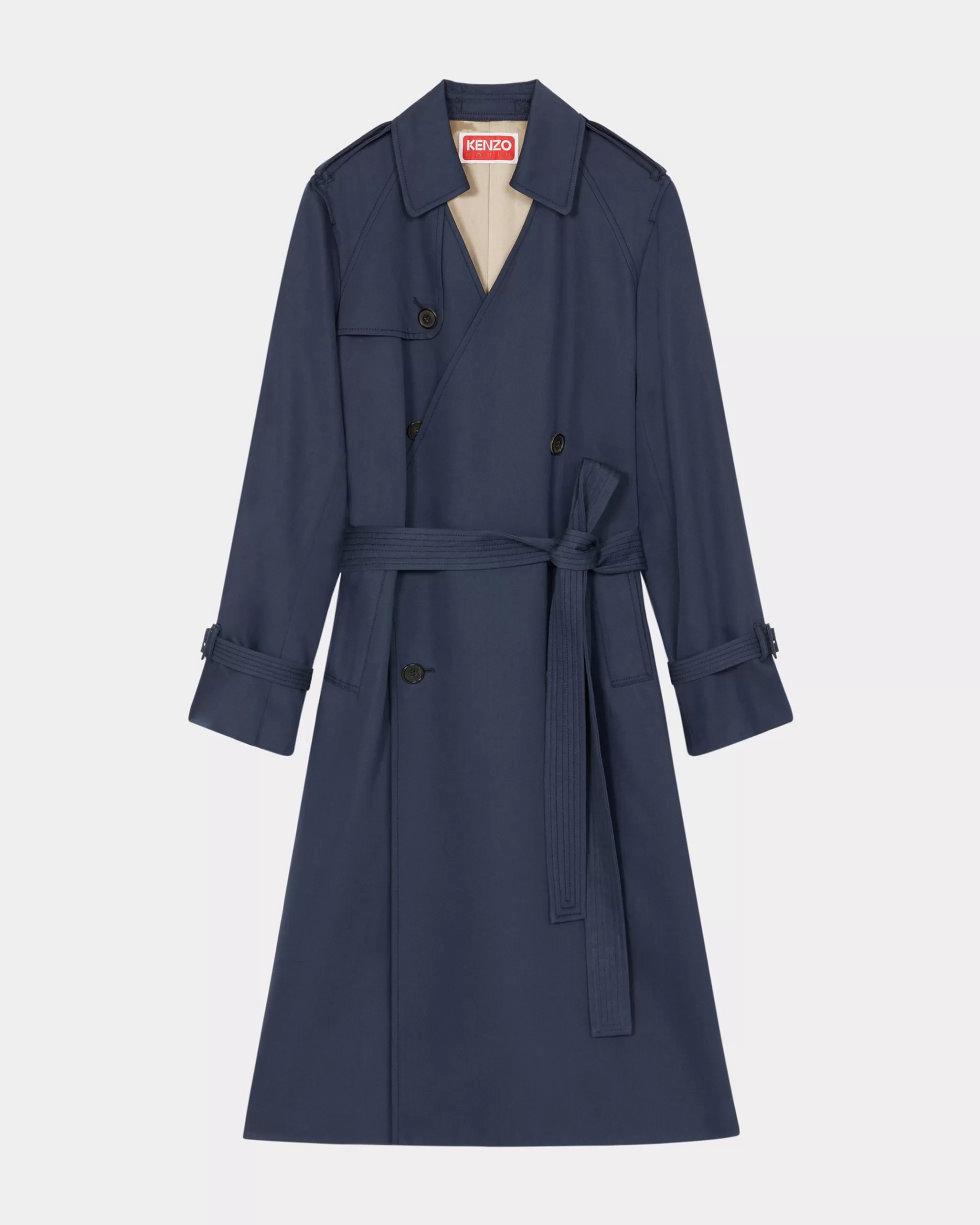 Tailoring | Jacken und Mäntel>KENZO Kimono-Trenchcoat Midnight Blue