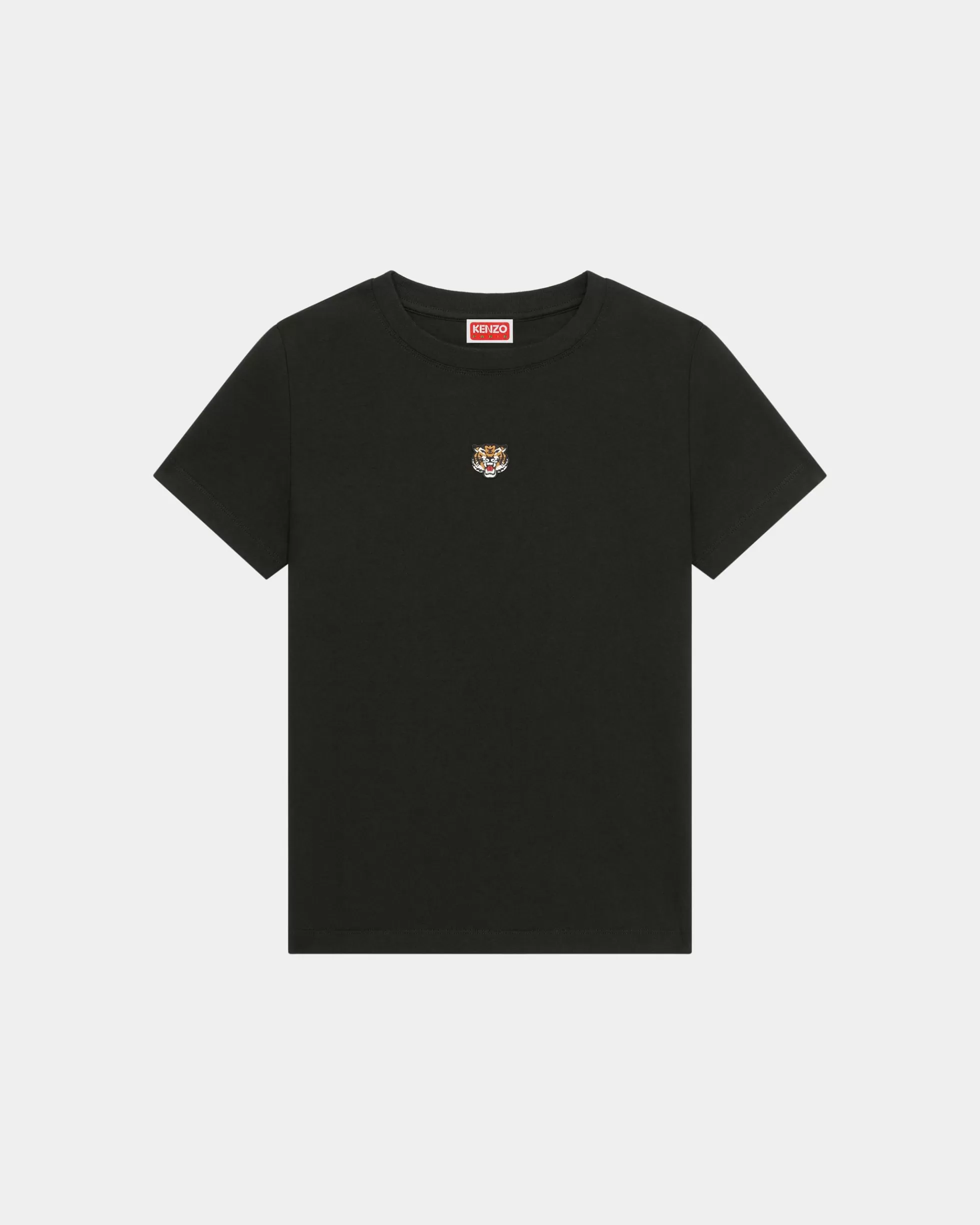 T-shirts und Polos | Geschenke>KENZO Klassisches, besticktes T-Shirt „Lucky Tiger Crest“ Black